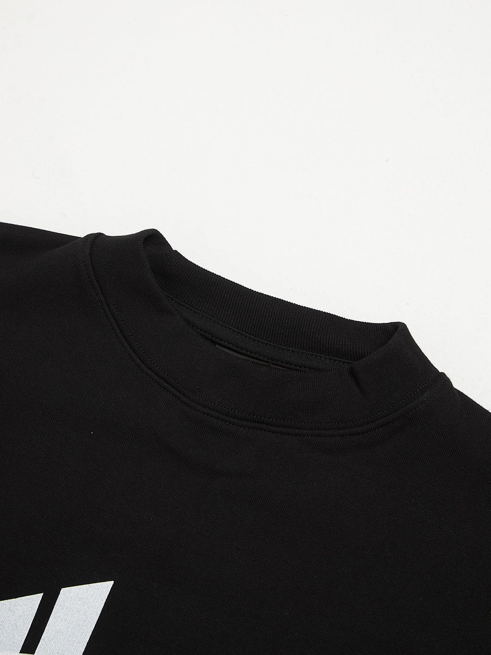 Balenciaga Black Double Logo Printed Cotton Sweatshirt Size US S / EU 44-46 / 1 - 3 Thumbnail