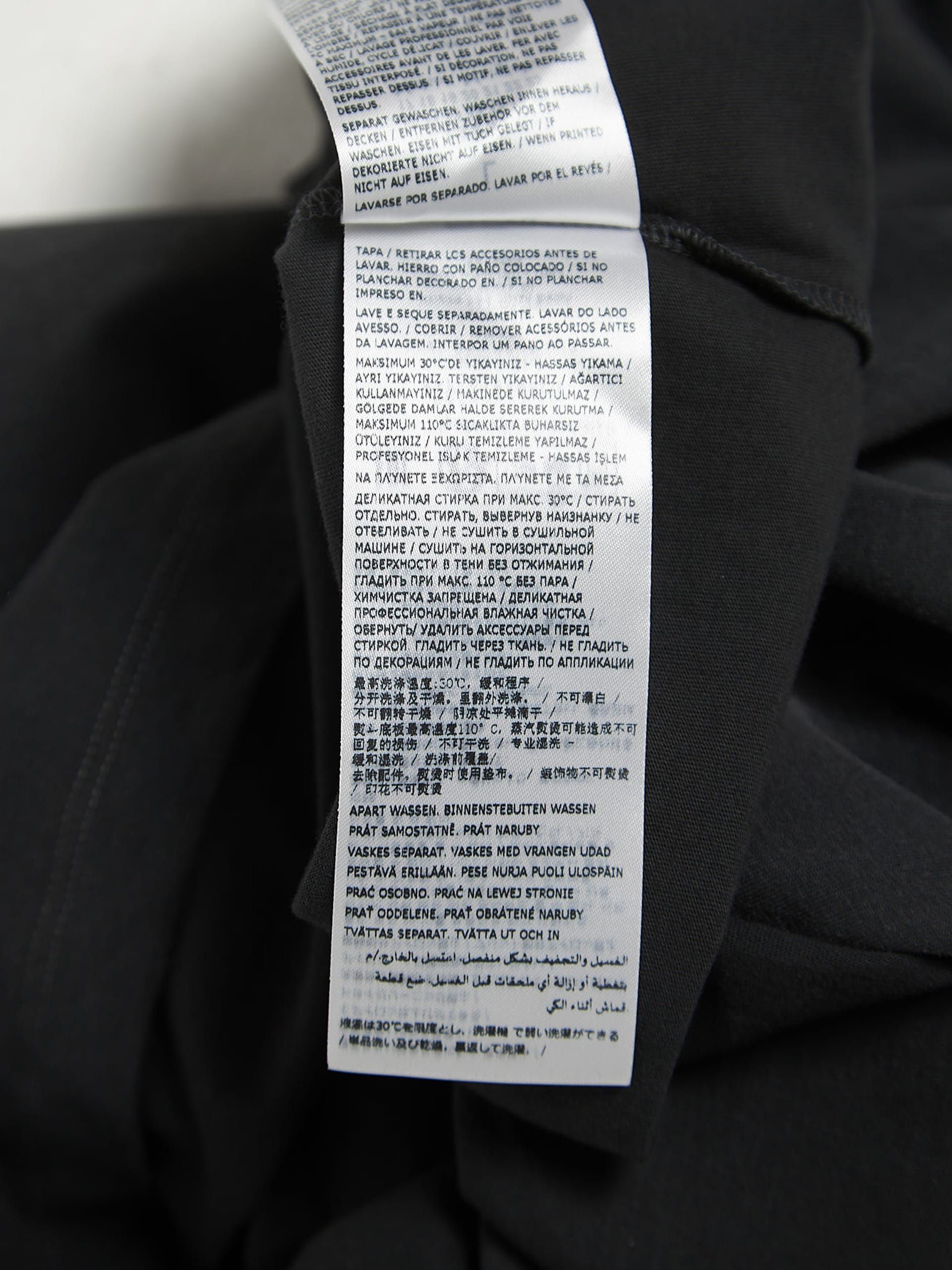 Maison Margiela Black Logo Embroidered and Printed T-shirt Size US L / EU 52-54 / 3 - 5 Thumbnail