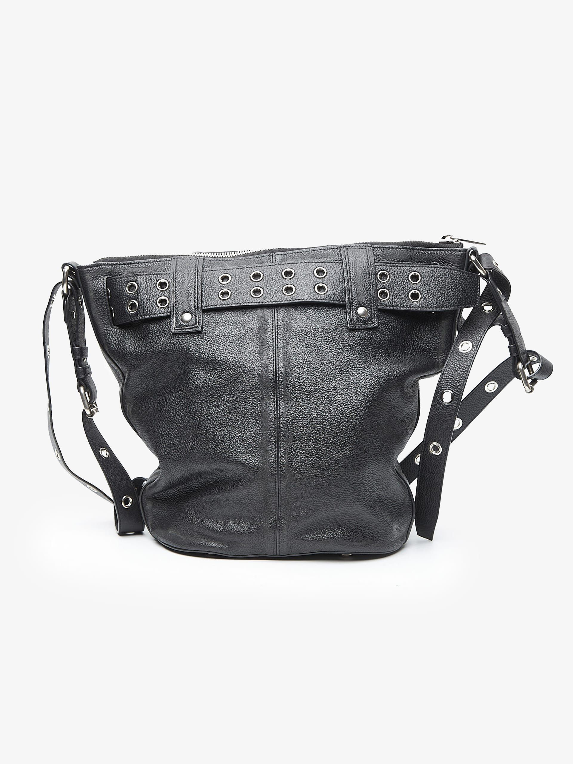 Balenciaga Black Medium Emo Bucket Leather Bag Size ONE SIZE - 2 Thumbnail
