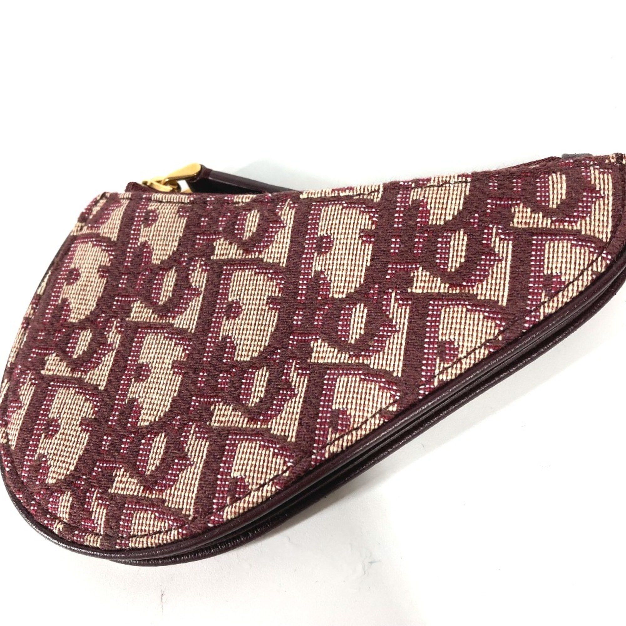 Dior CHRISTIAN DIOR Oblique Wallet Coin Compartment coin purse wine-red Size ONE SIZE - 2 Thumbnail
