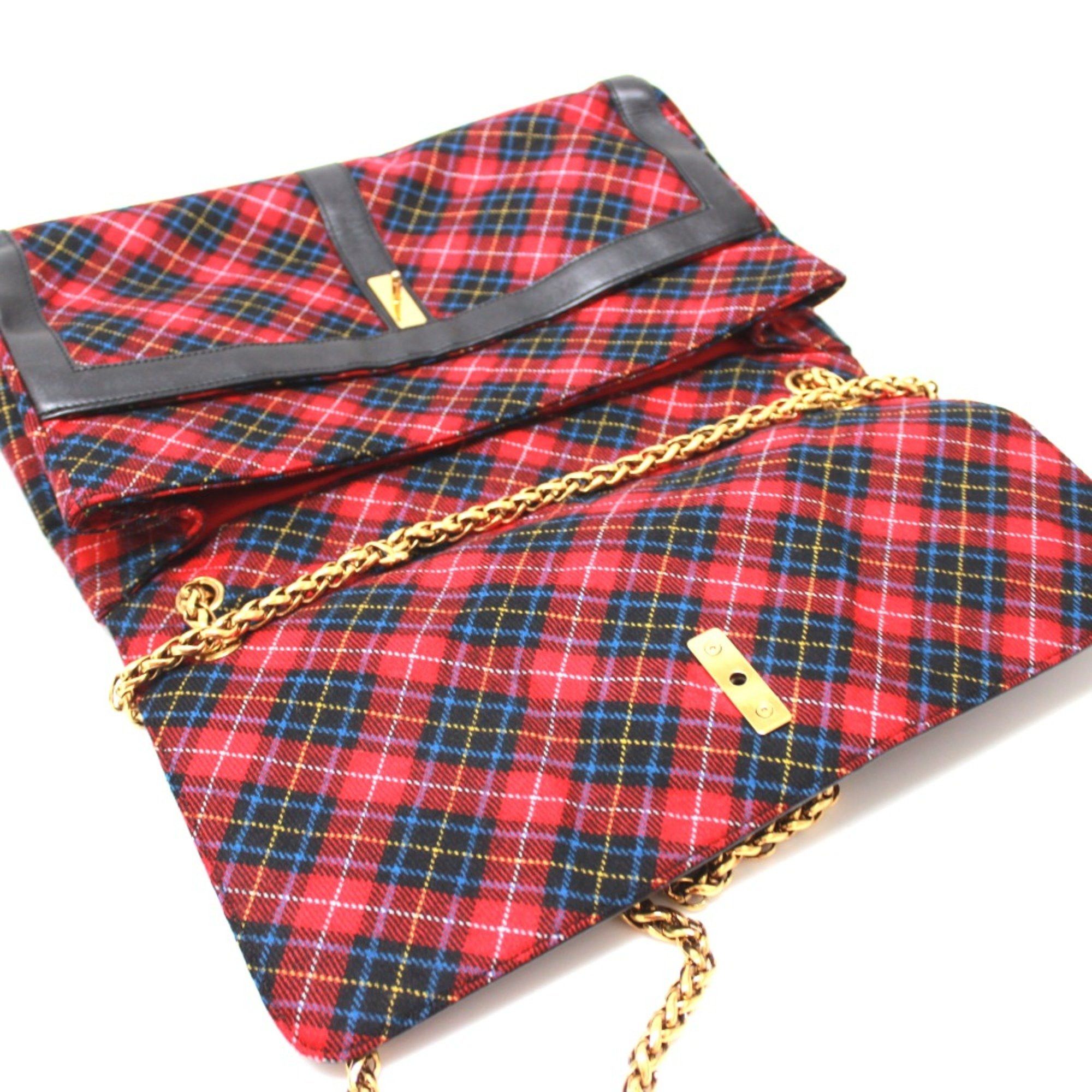 Christian Louboutin Christian Louboutin Check pattern Bag Shoulder Bag Red Size ONE SIZE - 8 Thumbnail