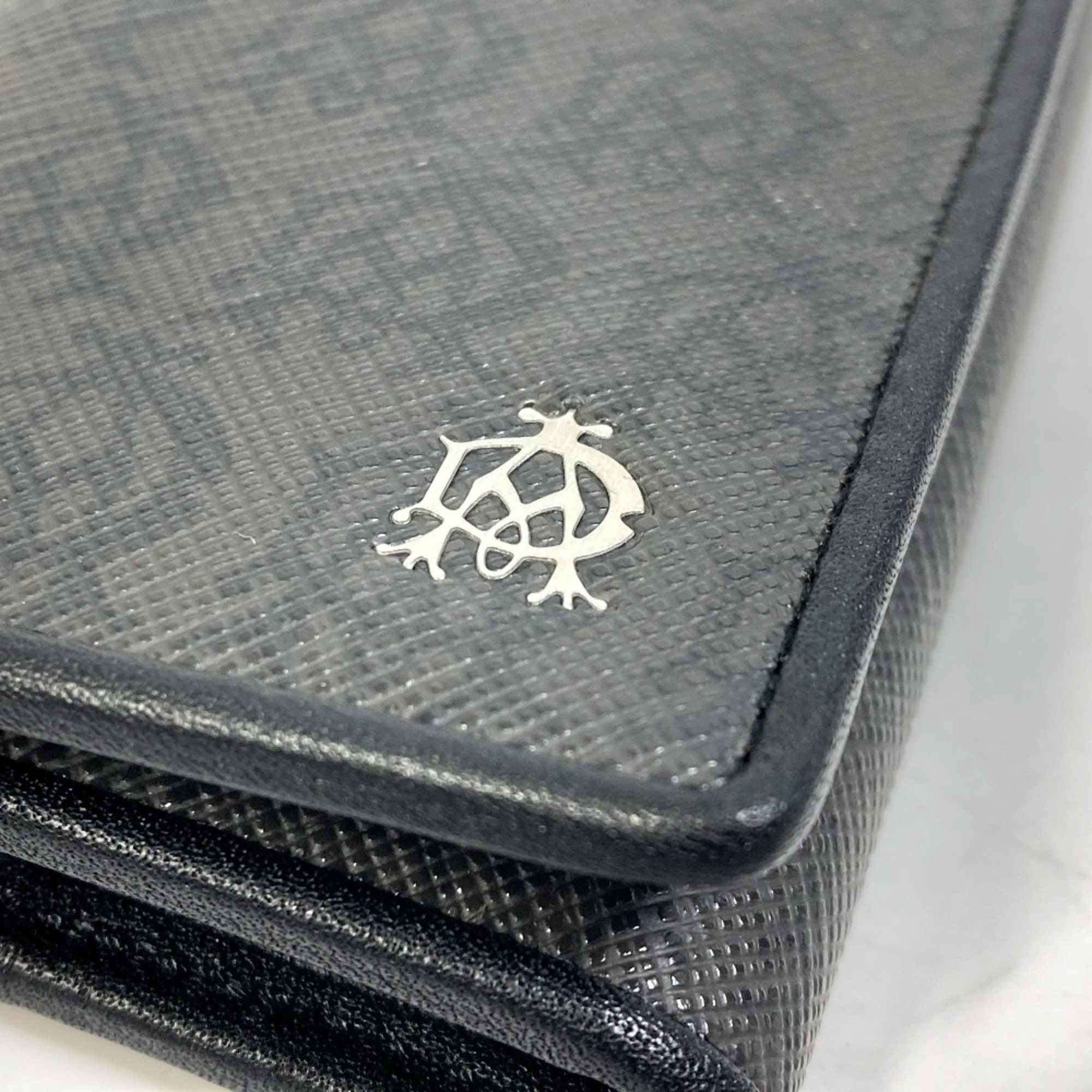 Alfred Dunhill Dunhill 6-Ring Trifold Key Case Black x Gray Based Size ONE SIZE - 6 Thumbnail