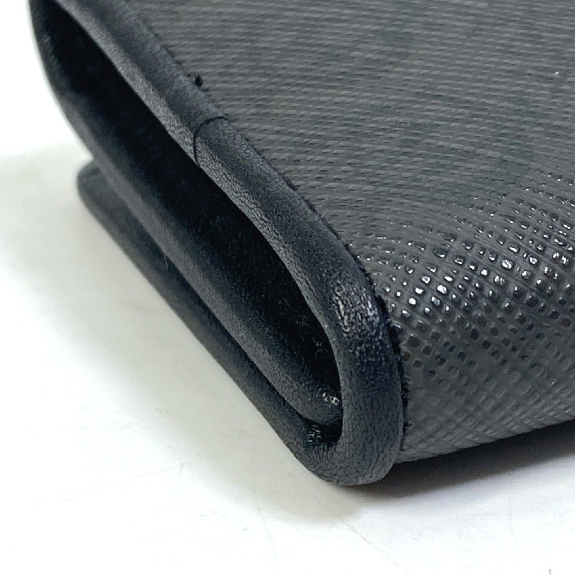 Alfred Dunhill Dunhill 6-Ring Trifold Key Case Black x Gray Based Size ONE SIZE - 10 Thumbnail