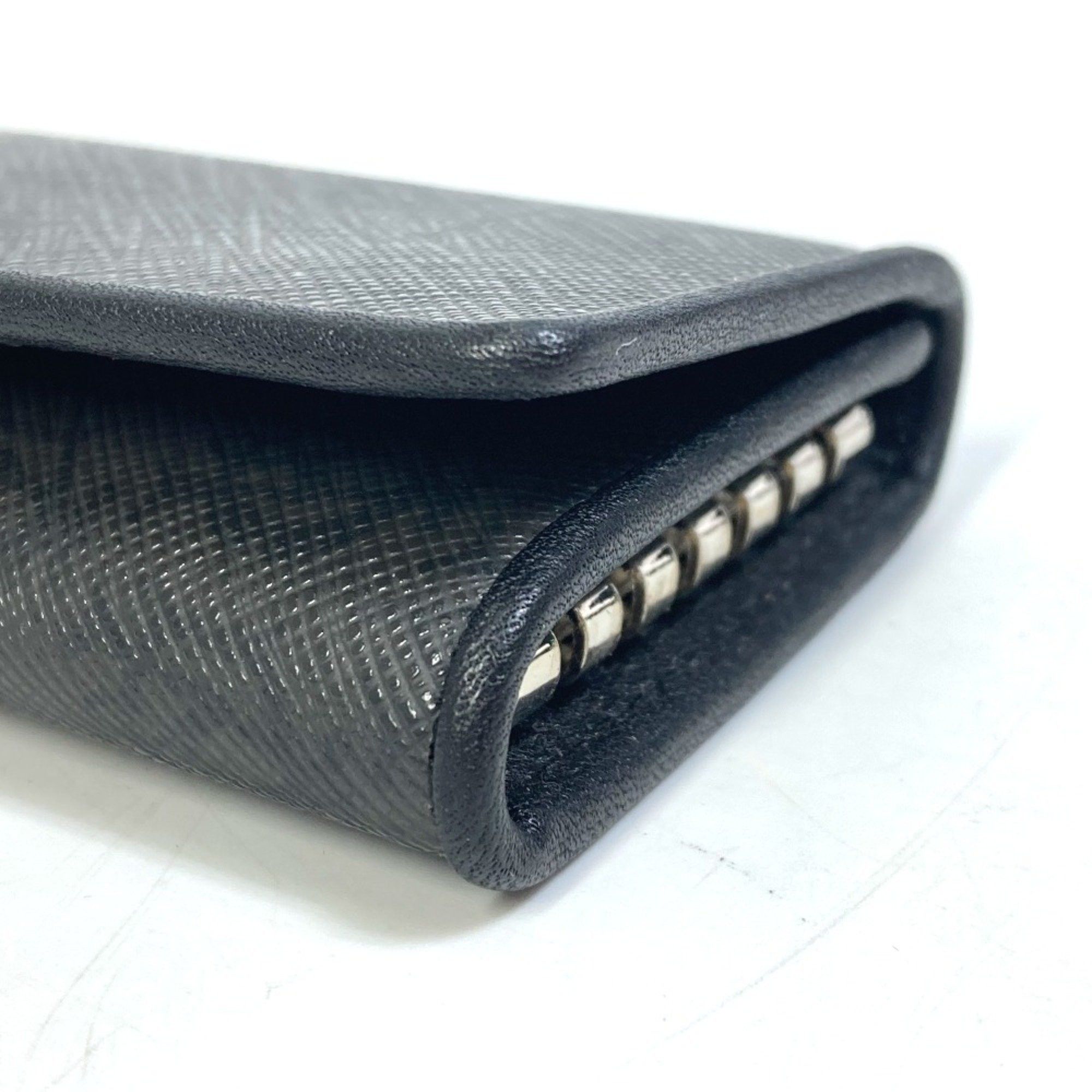 Alfred Dunhill Dunhill 6-Ring Trifold Key Case Black x Gray Based Size ONE SIZE - 8 Thumbnail