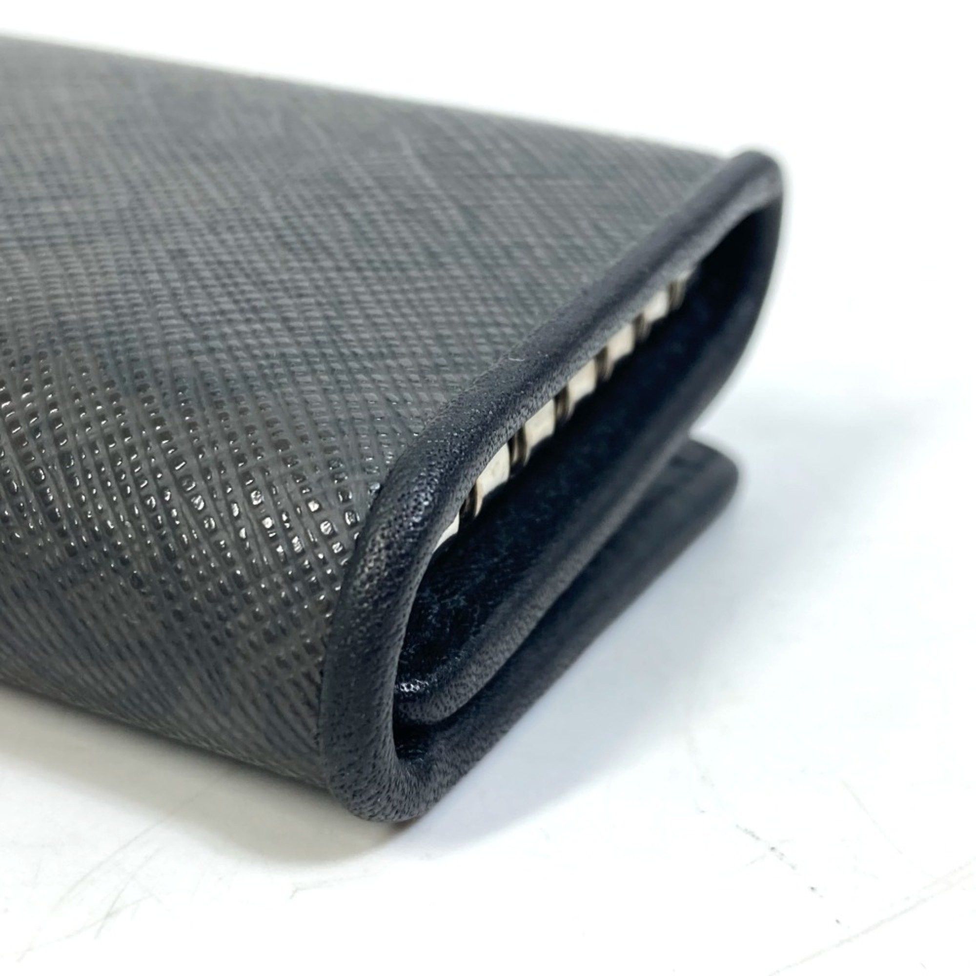 Alfred Dunhill Dunhill 6-Ring Trifold Key Case Black x Gray Based Size ONE SIZE - 9 Thumbnail
