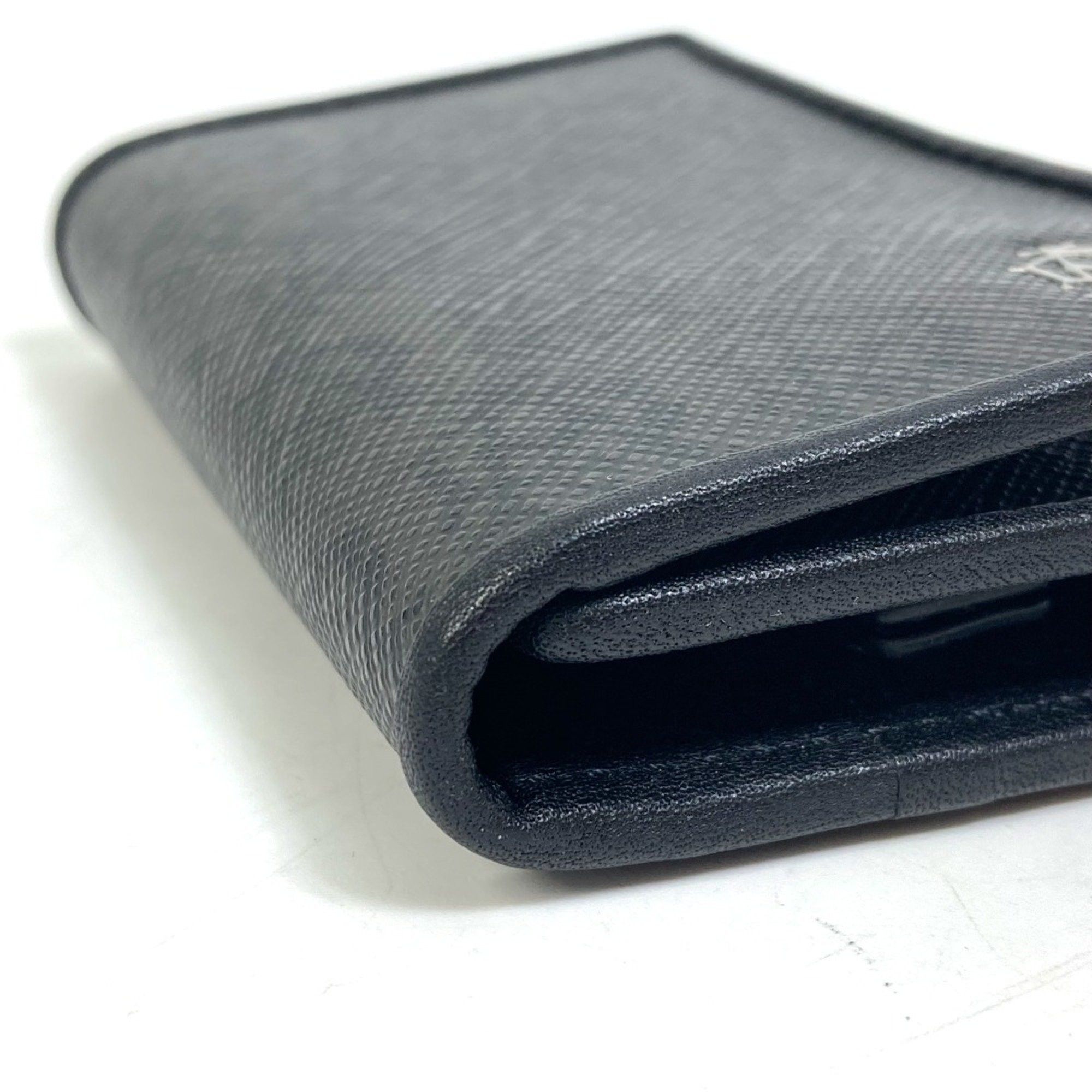 Alfred Dunhill Dunhill 6-Ring Trifold Key Case Black x Gray Based Size ONE SIZE - 7 Thumbnail