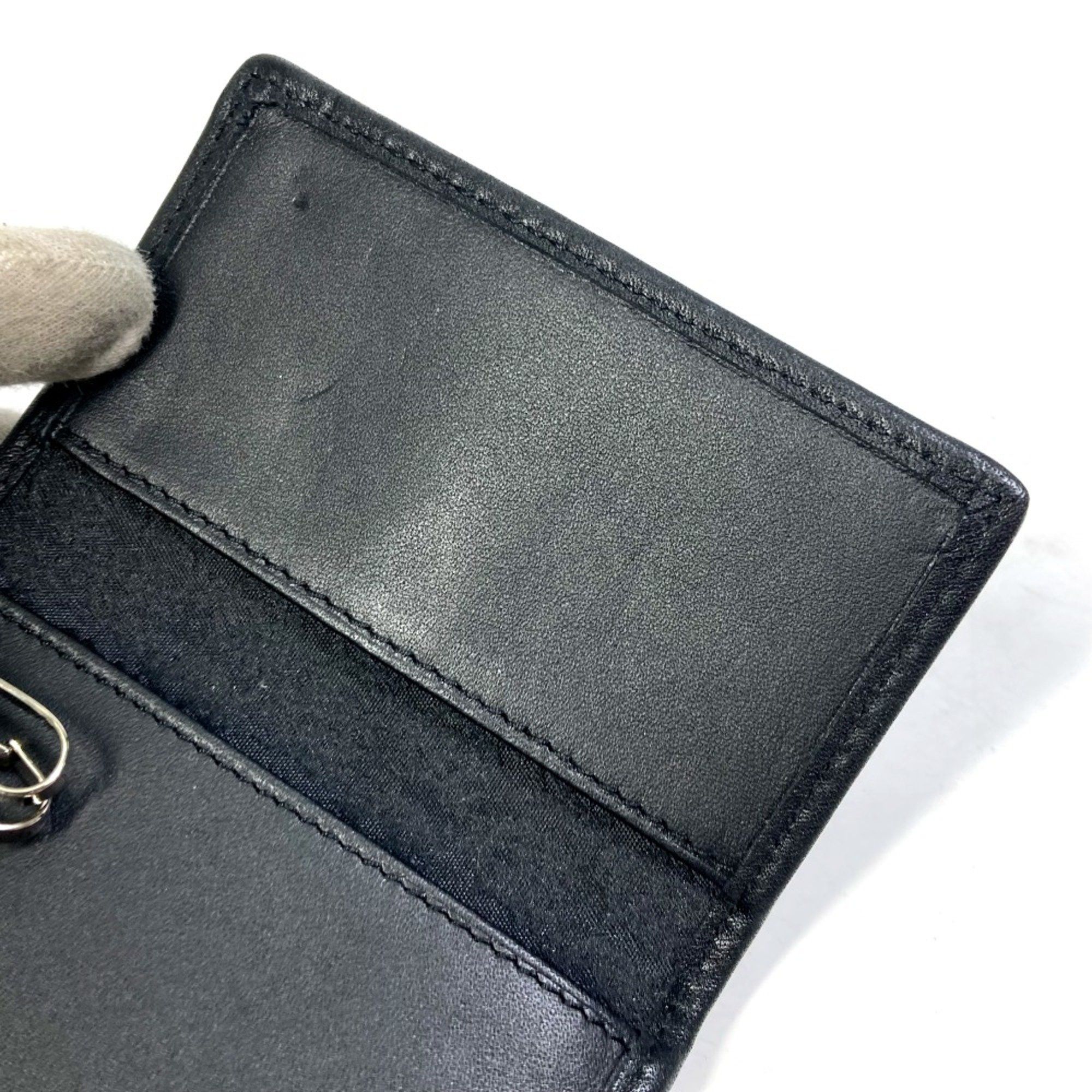 Alfred Dunhill Dunhill 6-Ring Trifold Key Case Black x Gray Based Size ONE SIZE - 13 Thumbnail