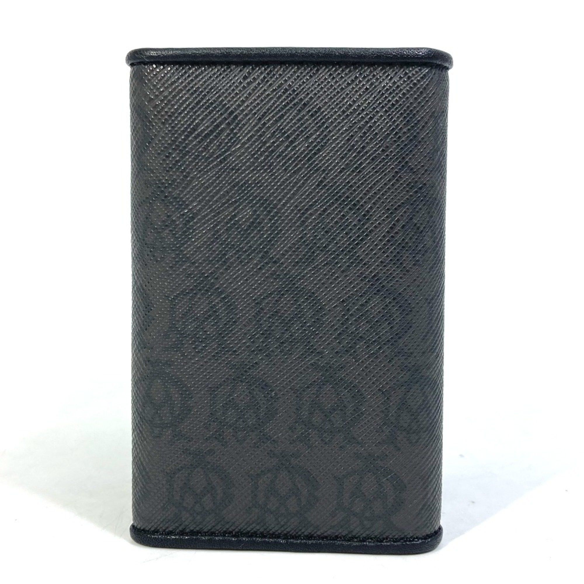 Alfred Dunhill Dunhill 6-Ring Trifold Key Case Black x Gray Based Size ONE SIZE - 2 Thumbnail