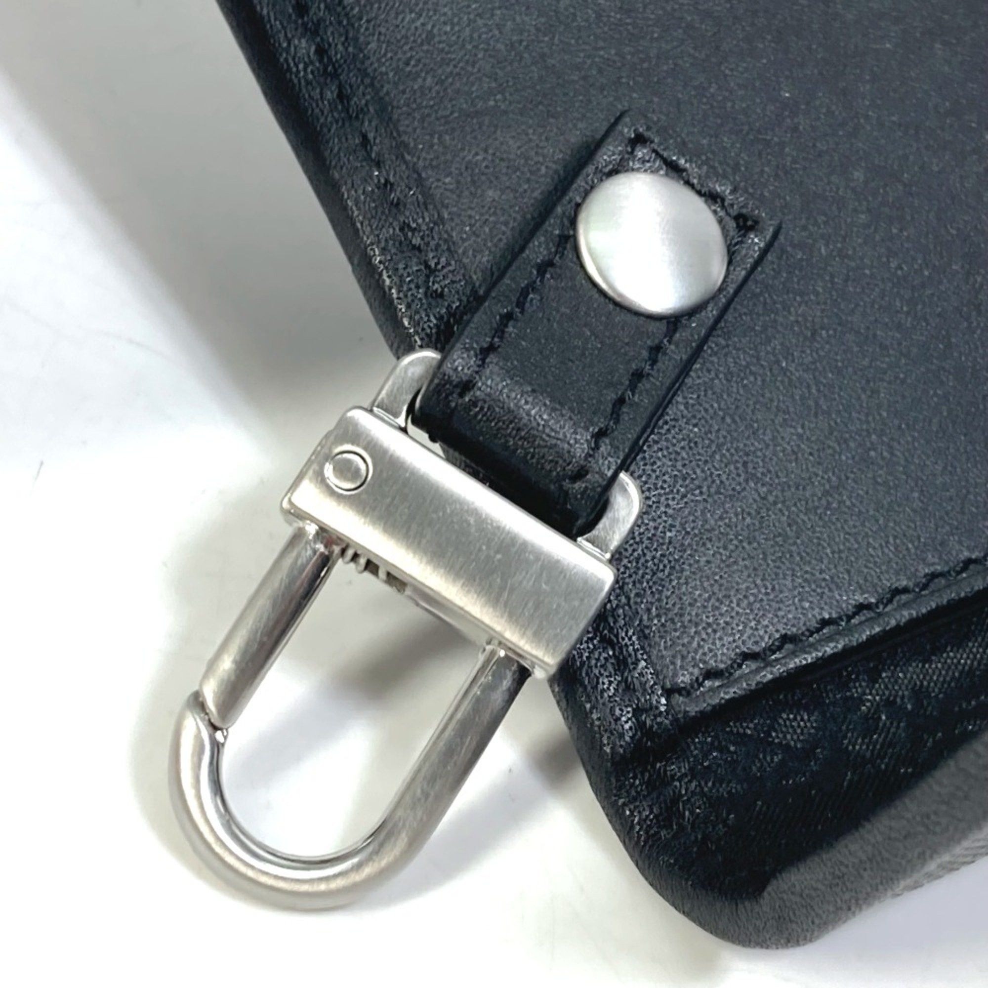 Alfred Dunhill Dunhill 6-Ring Trifold Key Case Black x Gray Based Size ONE SIZE - 12 Thumbnail