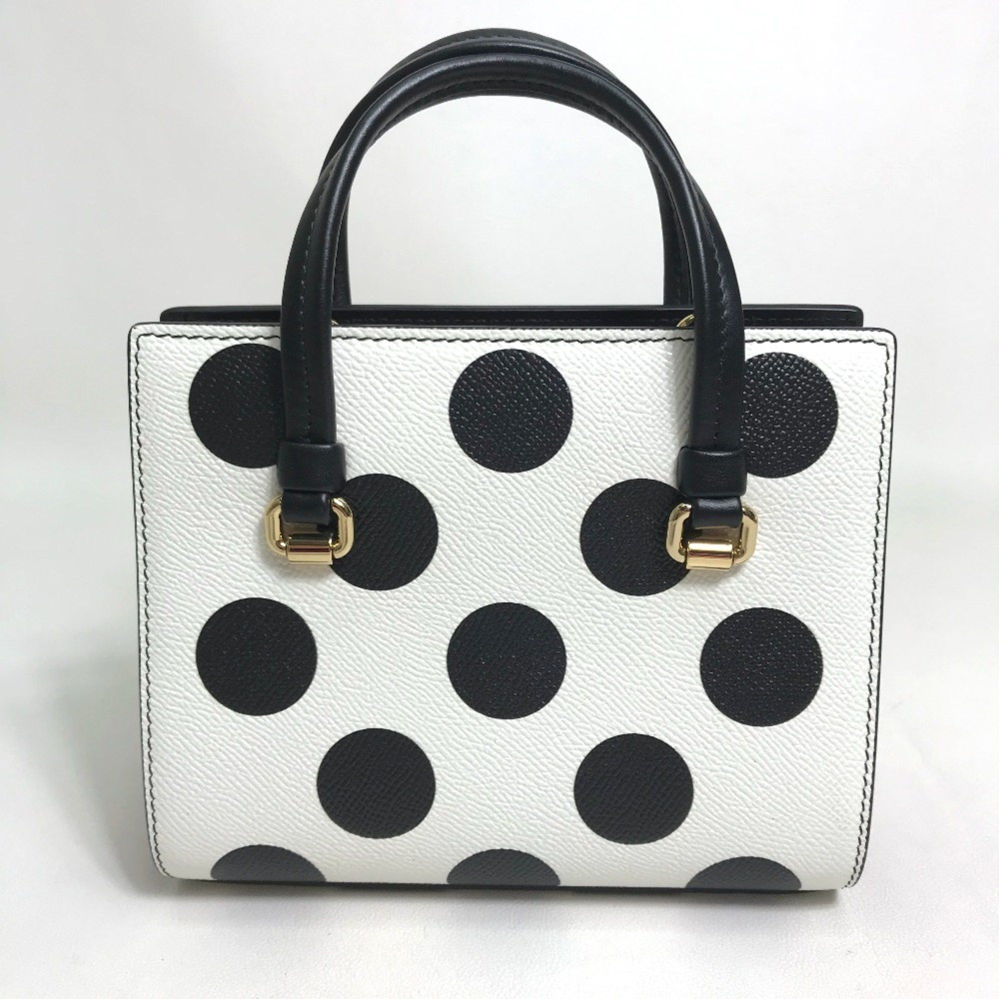 Dolce & Gabbana DOLCE&GABBANA Dot pattern Bag Mini Shoulder Bag Hand Bag White x Black x Red Size ONE SIZE - 2 Thumbnail