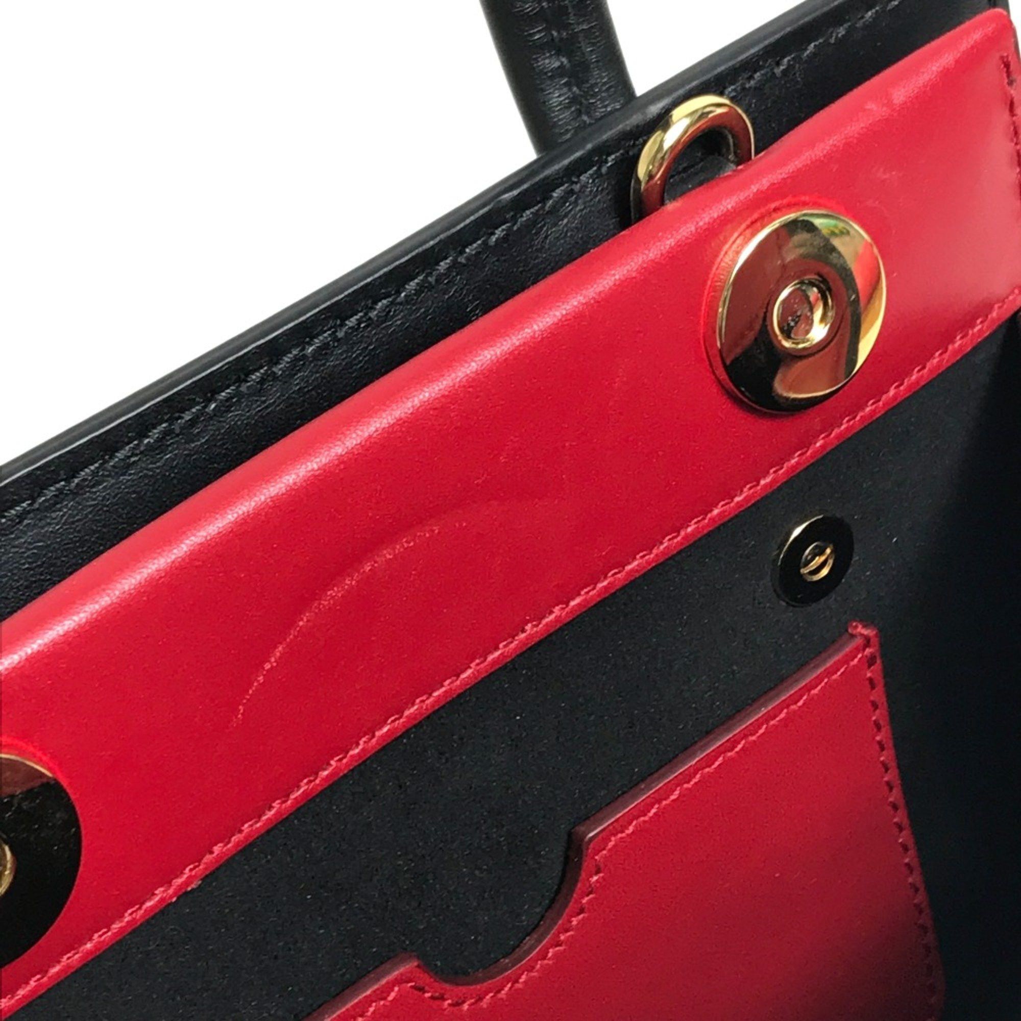 Dolce & Gabbana DOLCE&GABBANA Dot pattern Bag Mini Shoulder Bag Hand Bag White x Black x Red Size ONE SIZE - 9 Thumbnail