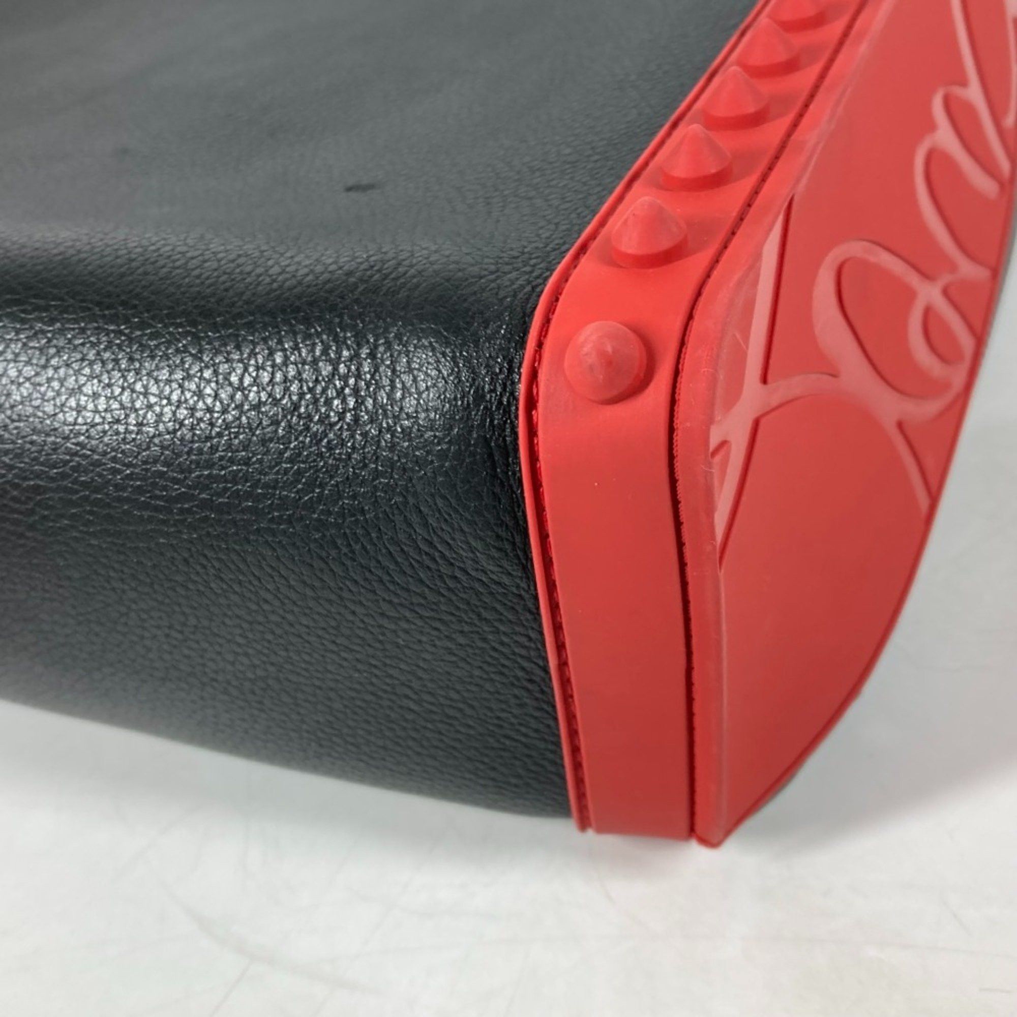 Christian Louboutin Christian Louboutin rubber sole bag backpack Backpack Black Red Size ONE SIZE - 6 Thumbnail