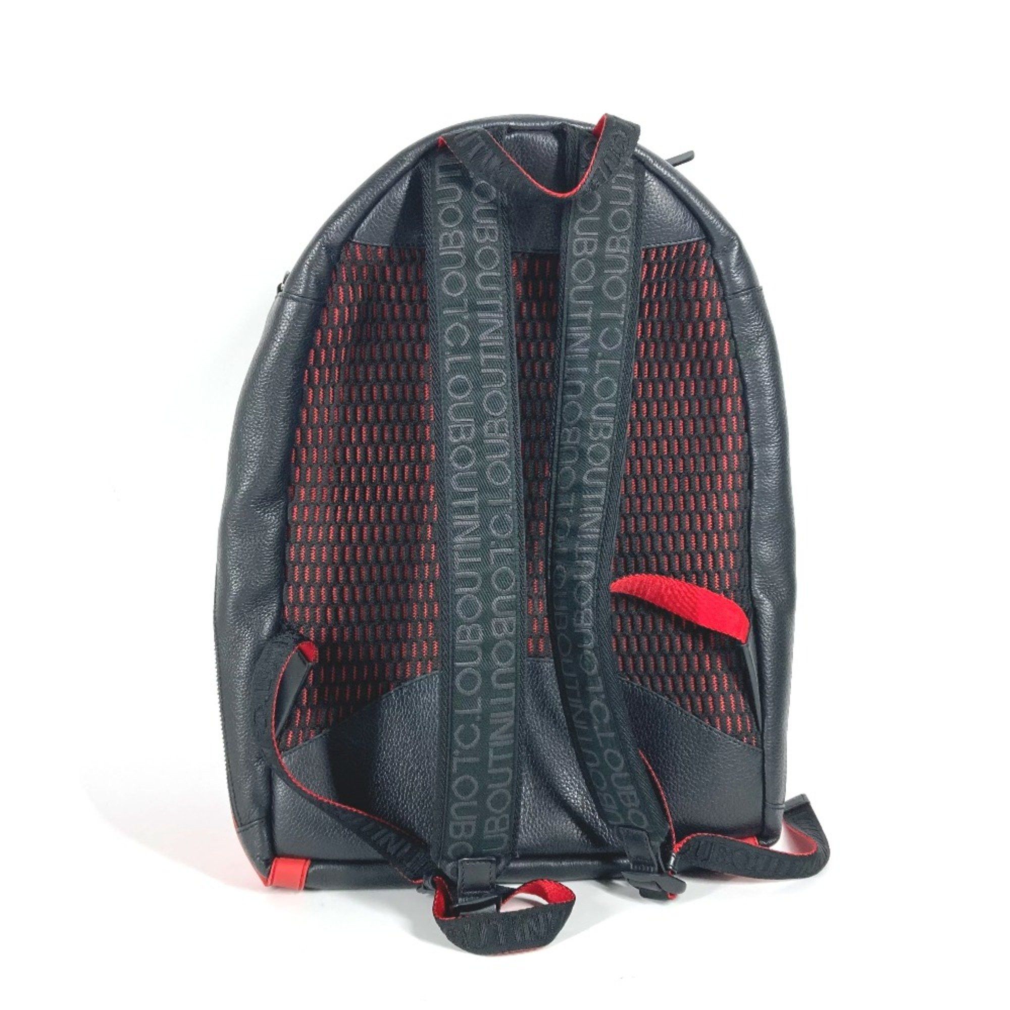 Christian Louboutin Christian Louboutin rubber sole bag backpack Backpack Black Red Size ONE SIZE - 2 Thumbnail