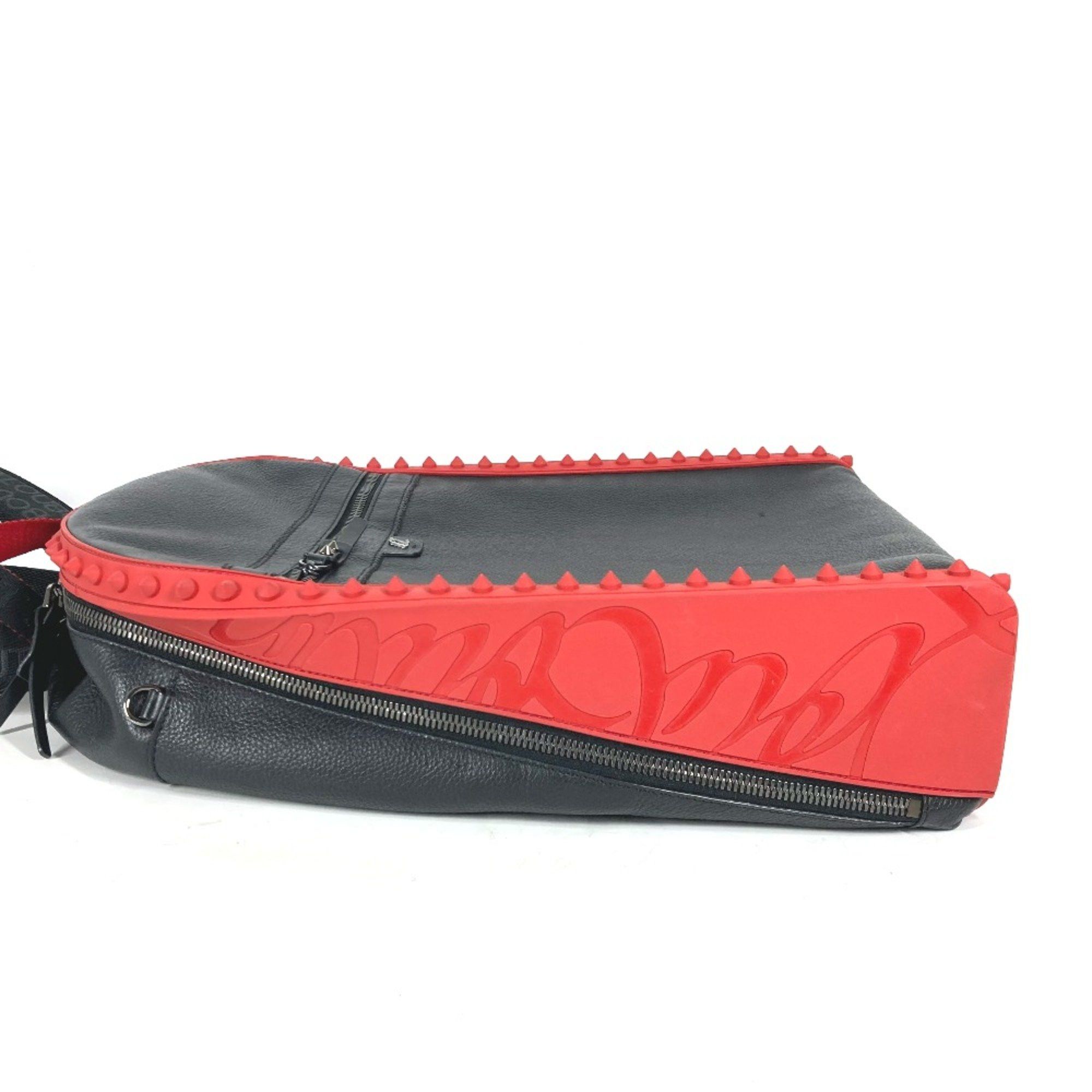Christian Louboutin Christian Louboutin rubber sole bag backpack Backpack Black Red Size ONE SIZE - 4 Thumbnail