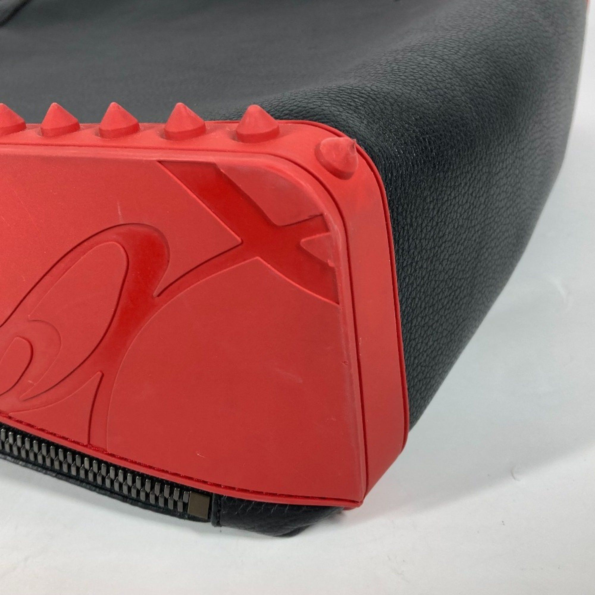 Christian Louboutin Christian Louboutin rubber sole bag backpack Backpack Black Red Size ONE SIZE - 5 Thumbnail