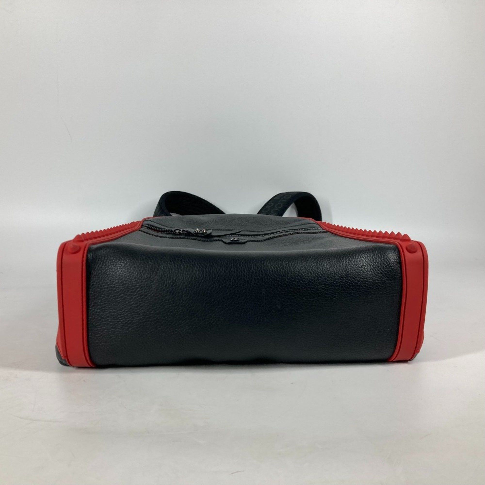 Christian Louboutin Christian Louboutin rubber sole bag backpack Backpack Black Red Size ONE SIZE - 7 Thumbnail
