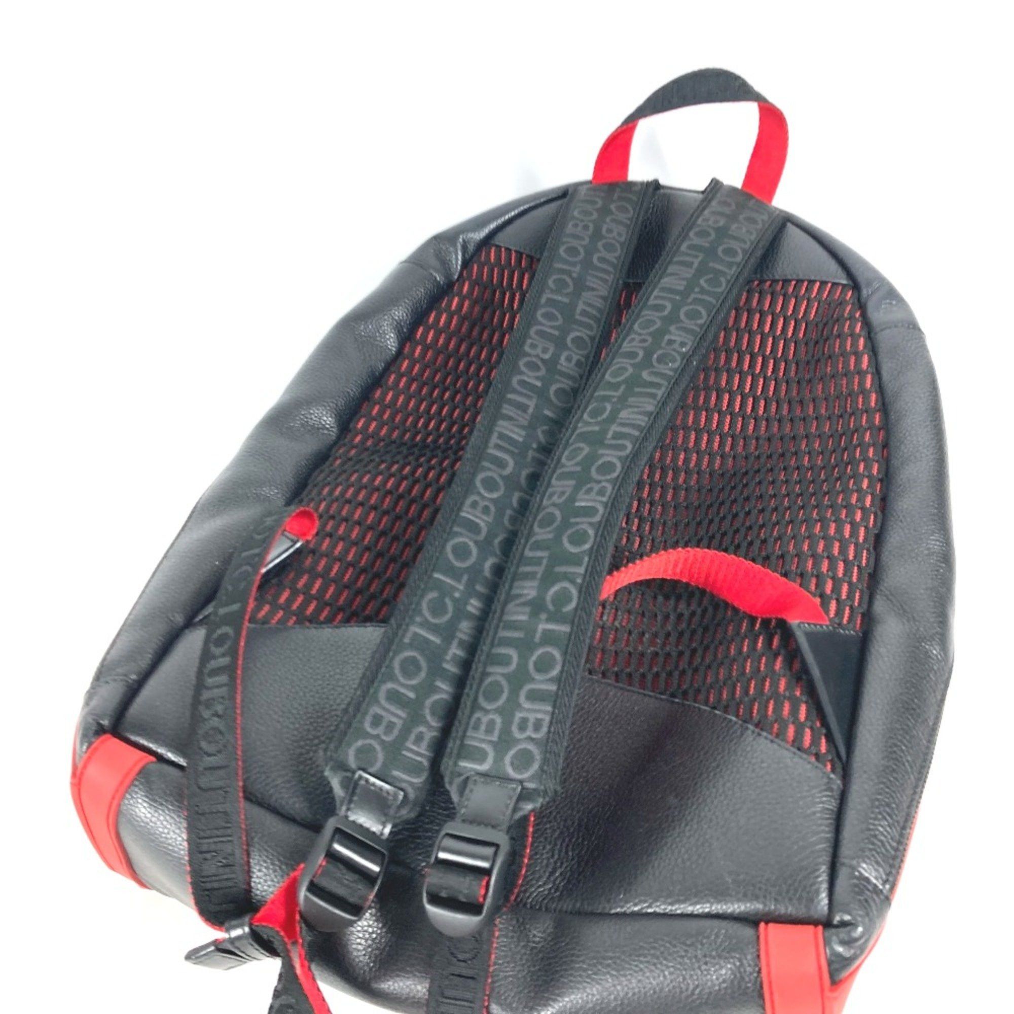 Christian Louboutin Christian Louboutin rubber sole bag backpack Backpack Black Red Size ONE SIZE - 9 Thumbnail