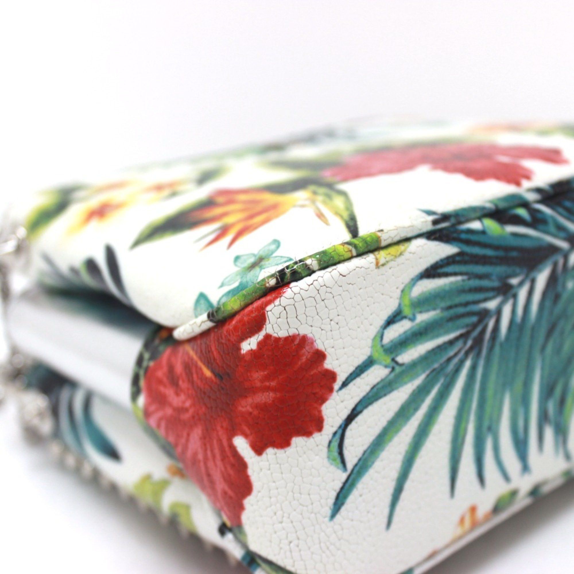 Christian Louboutin Christian Louboutin Botanical pattern Chain Shoulder Bag White Multicolore Size ONE SIZE - 5 Thumbnail