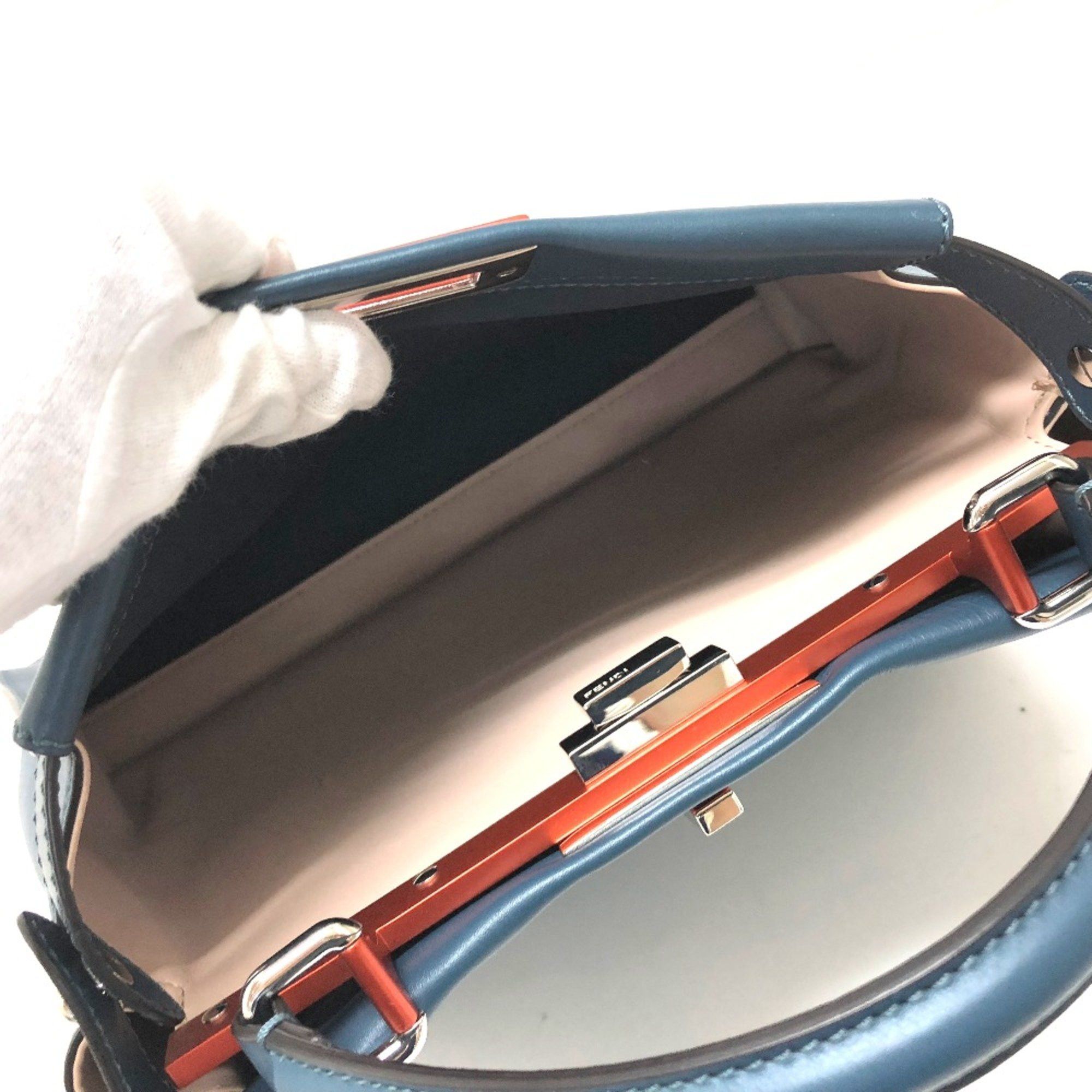 Fendi Fendi 8BN290 Bag Shoulder Bag Hand Bag blue Size ONE SIZE - 5 Thumbnail