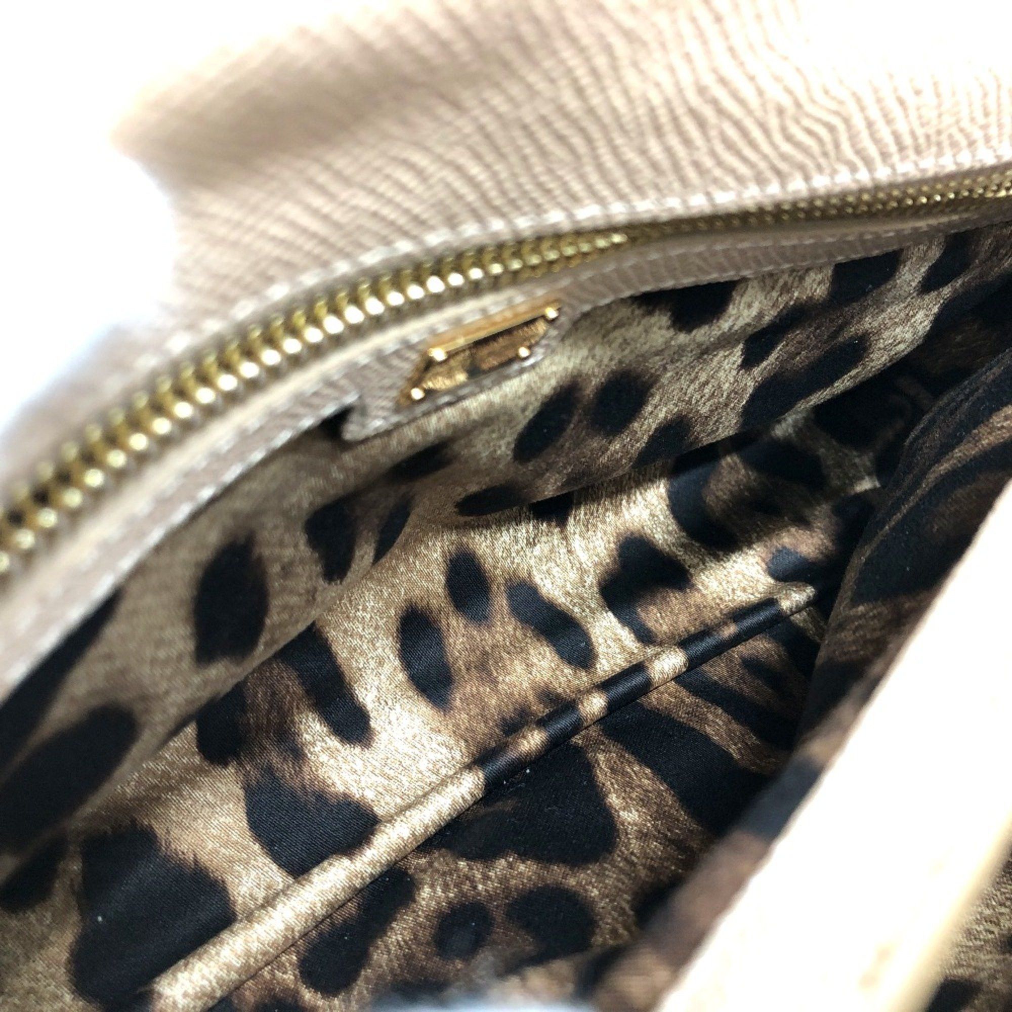 Dolce & Gabbana DOLCE&GABBANA 2WAY bag Shoulder Bag Beige GoldHardware Size ONE SIZE - 14 Thumbnail