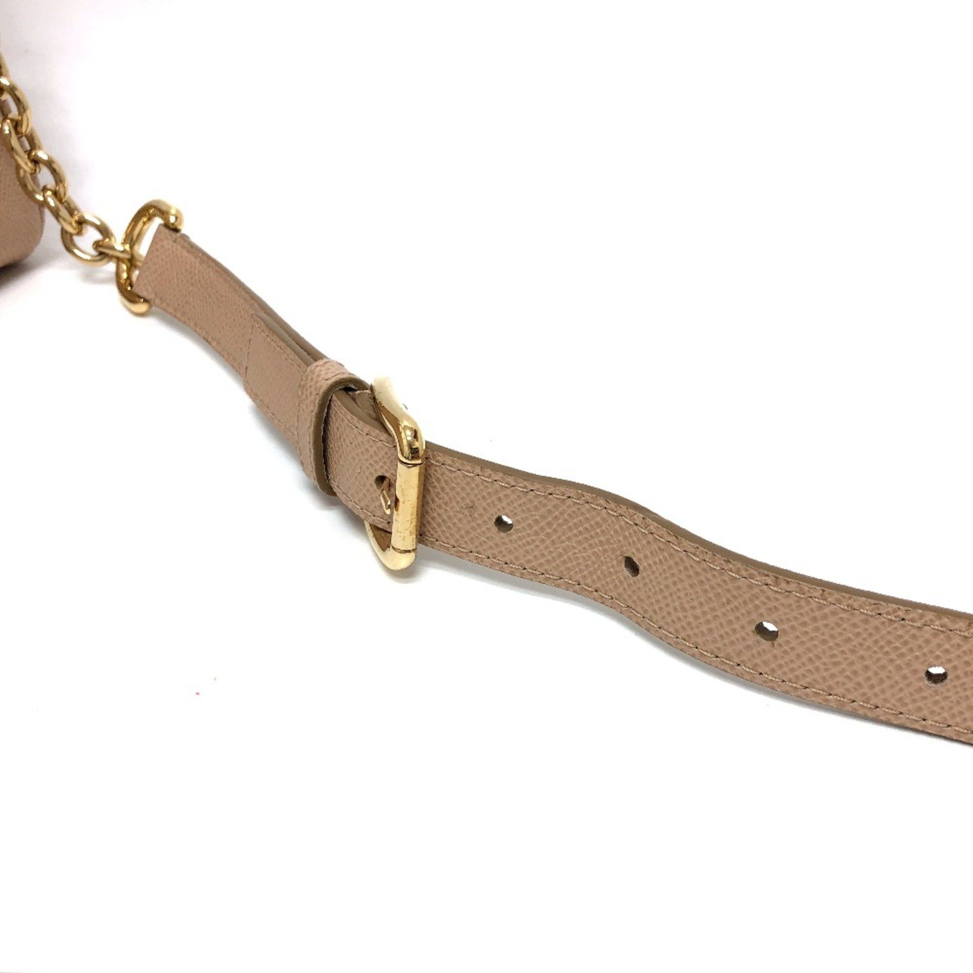 Dolce & Gabbana DOLCE&GABBANA 2WAY bag Shoulder Bag Beige GoldHardware Size ONE SIZE - 17 Thumbnail