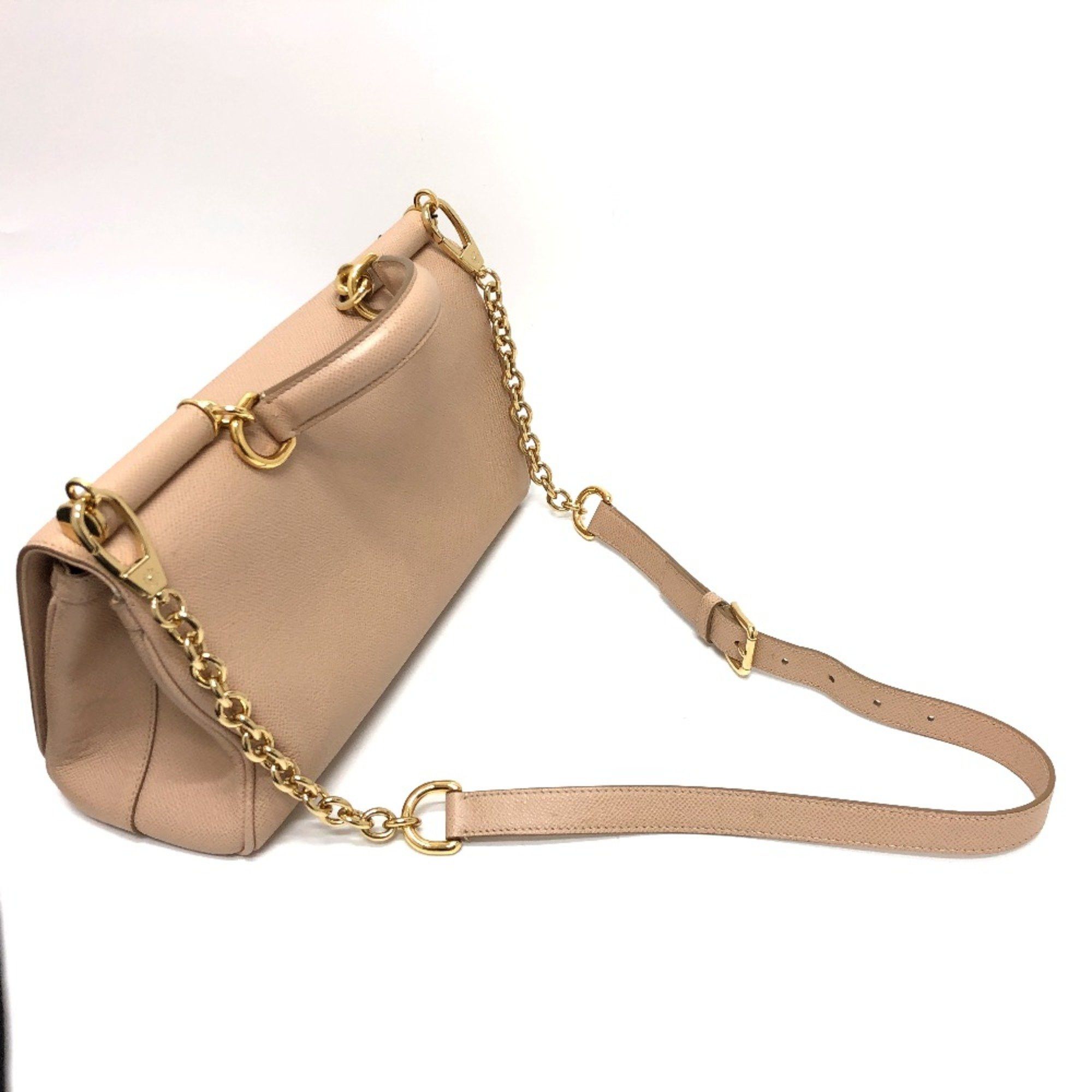 Dolce & Gabbana DOLCE&GABBANA 2WAY bag Shoulder Bag Beige GoldHardware Size ONE SIZE - 16 Thumbnail