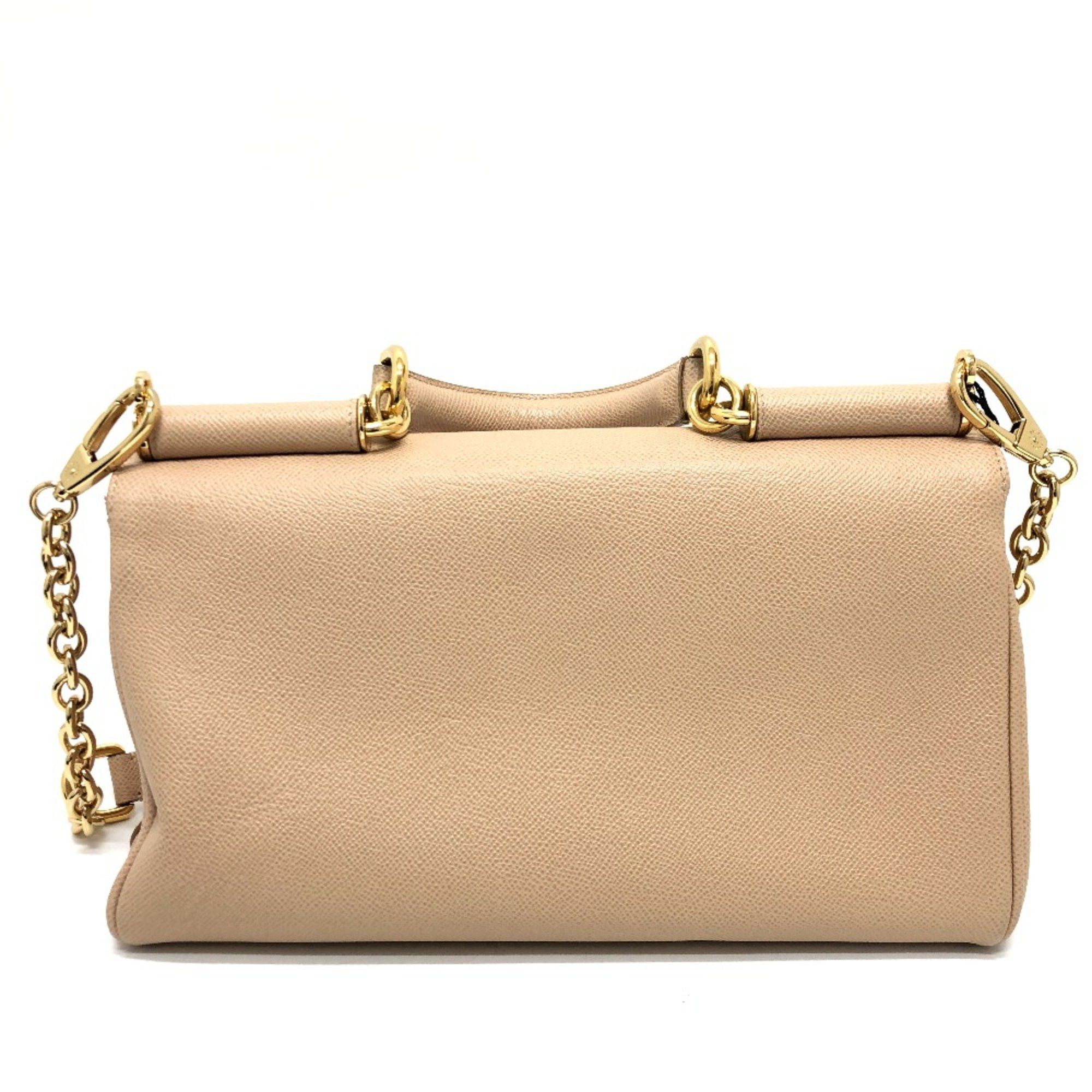 Dolce & Gabbana DOLCE&GABBANA 2WAY bag Shoulder Bag Beige GoldHardware Size ONE SIZE - 2 Thumbnail