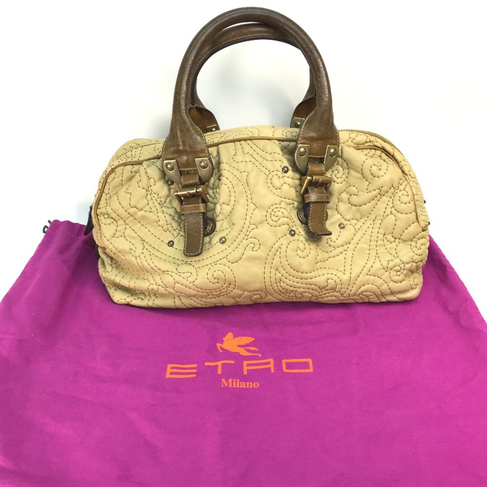 Etro Etro 18448-3631 Bag Mini Duffle Bag Hand Bag BrownBased Size ONE SIZE - 12 Thumbnail