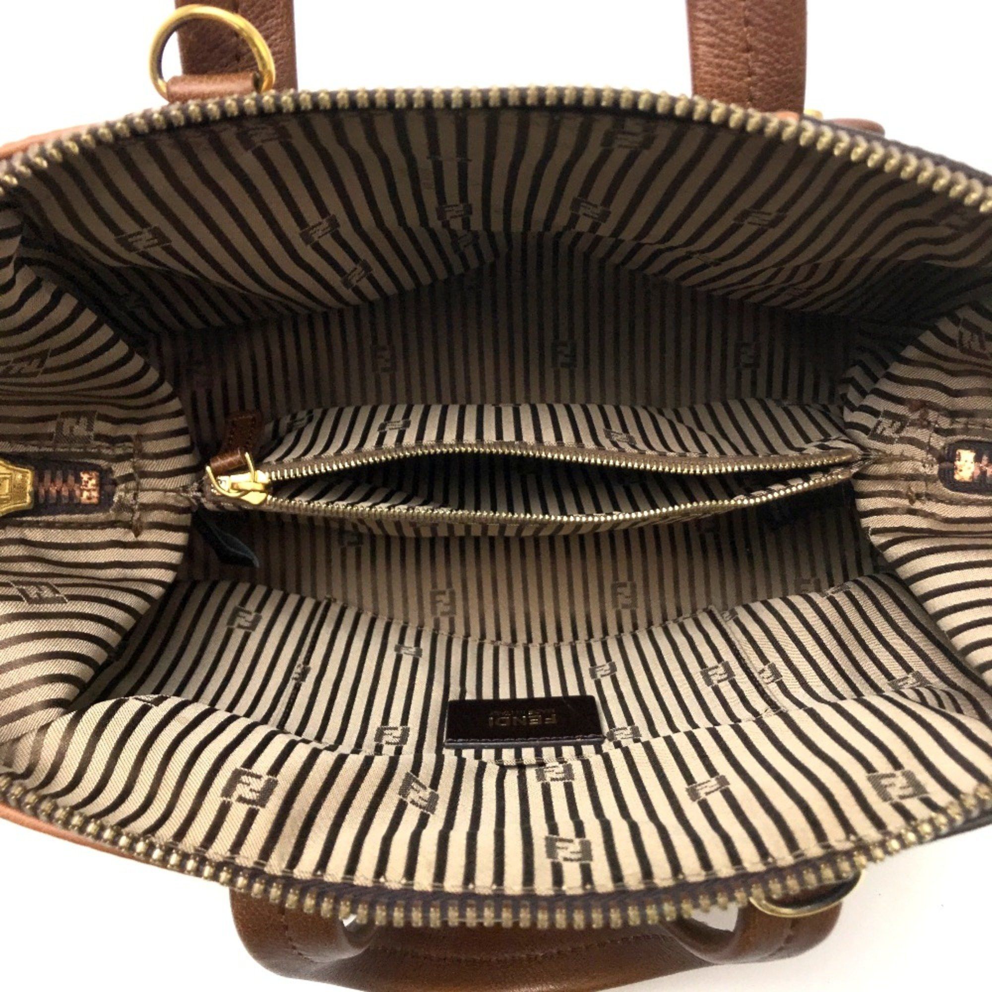 Fendi Fendi 8BL117 2WAY Shoulder Bag Hand Bag Brown Size ONE SIZE - 7 Thumbnail