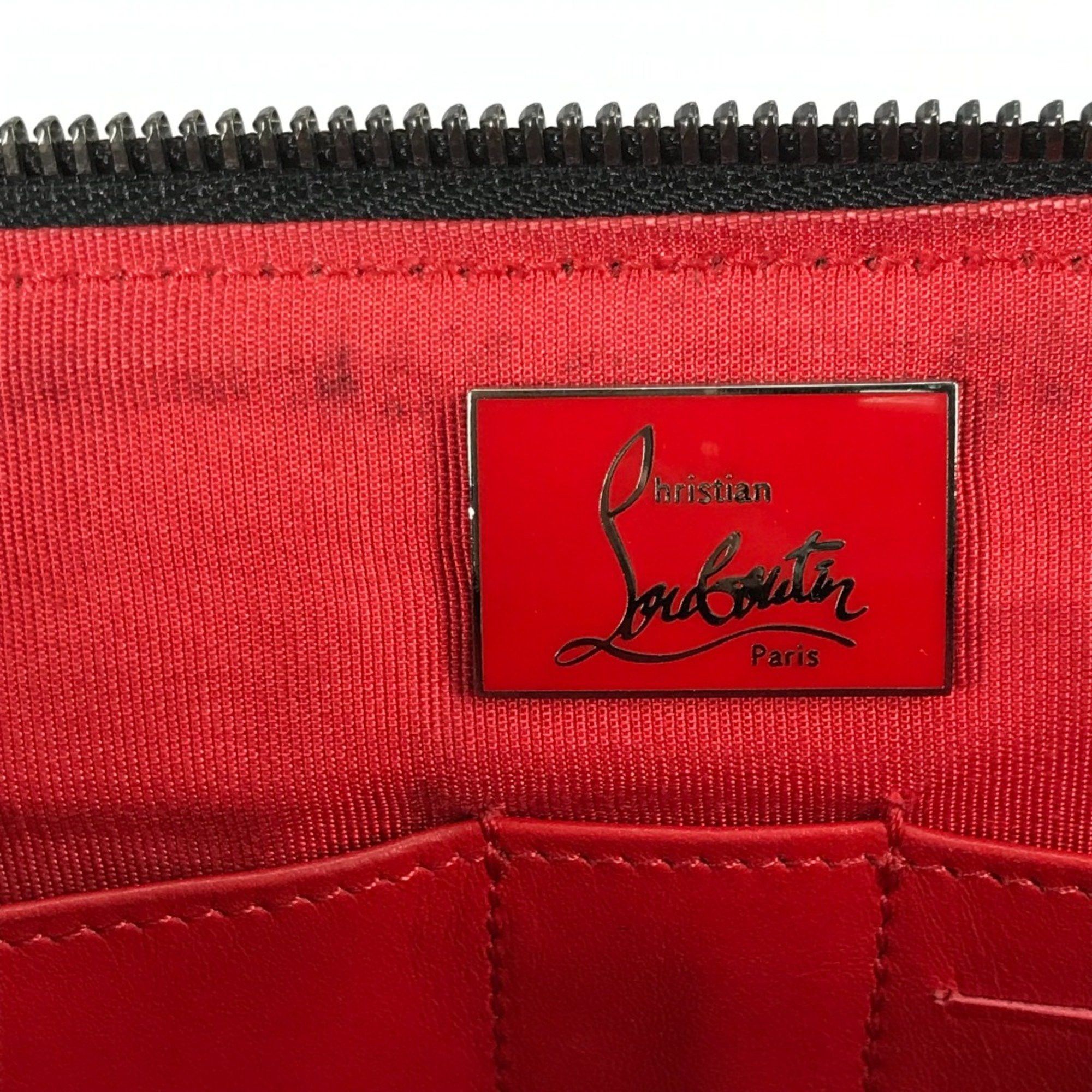 Christian Louboutin Christian Louboutin bag Clutch bag Black Red Size ONE SIZE - 14 Thumbnail
