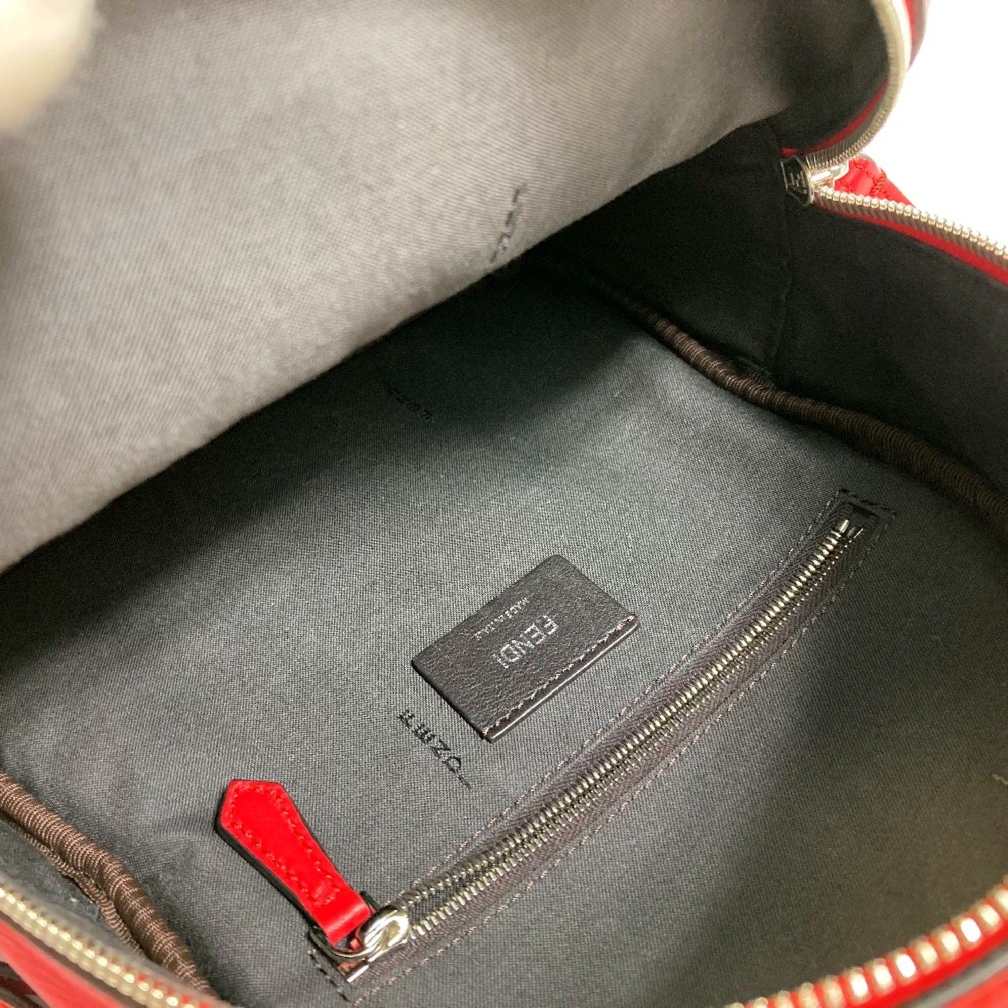 Fendi Fendi 8BZ038 Valentine limited color studs Backpack Backpack Red Red Size ONE SIZE - 7 Thumbnail