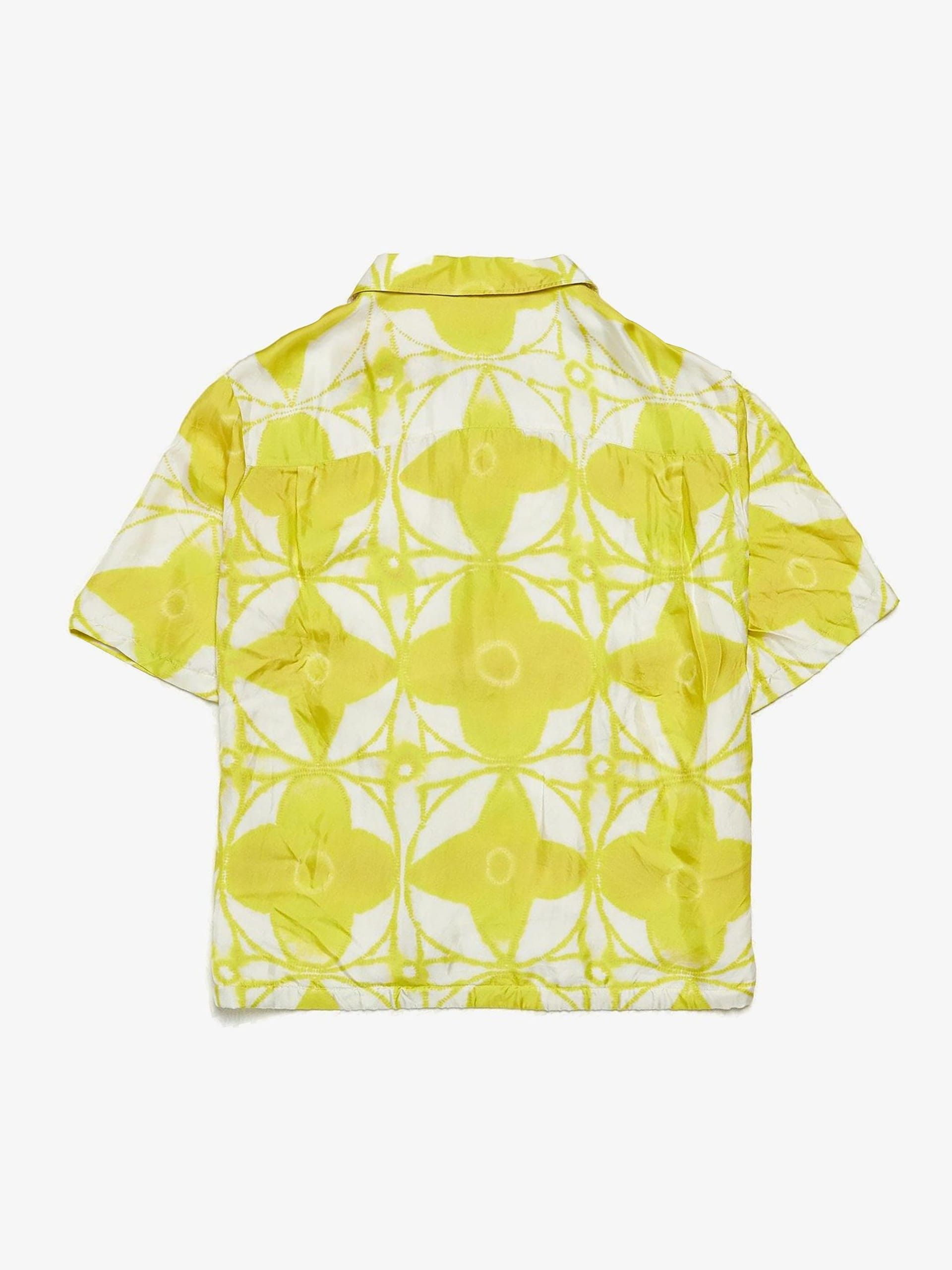 Louis Vuitton Neon Yellow Logo Printed Silk Shirt Size US XL / EU 56 / 4 - 2 Thumbnail