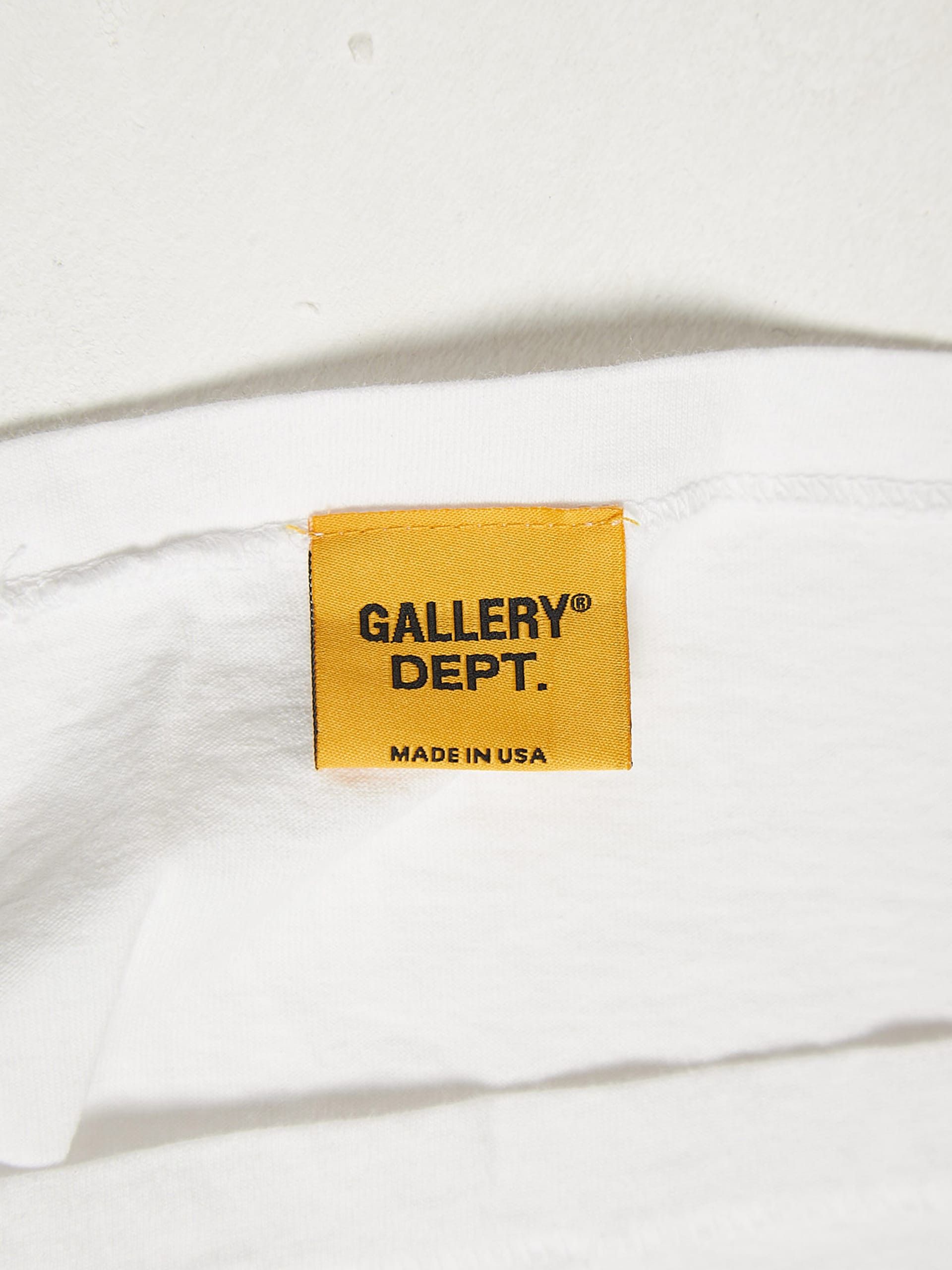 Gallery Dept. White Logo Printed Cotton T-shirt Size US XL / EU 56 / 4 - 5 Thumbnail