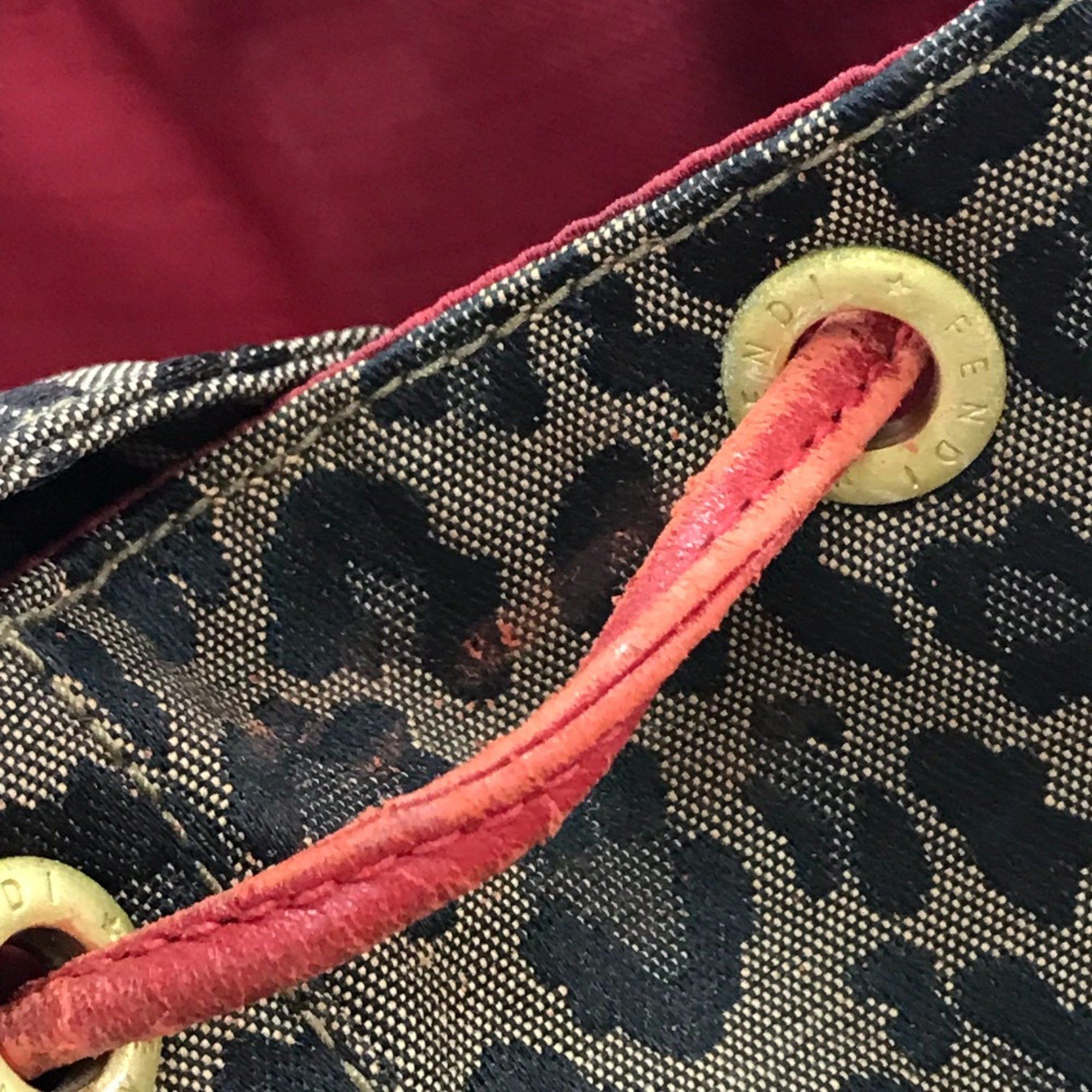 Fendi Fendi Backpack Backpack Brown x Red Size ONE SIZE - 7 Thumbnail