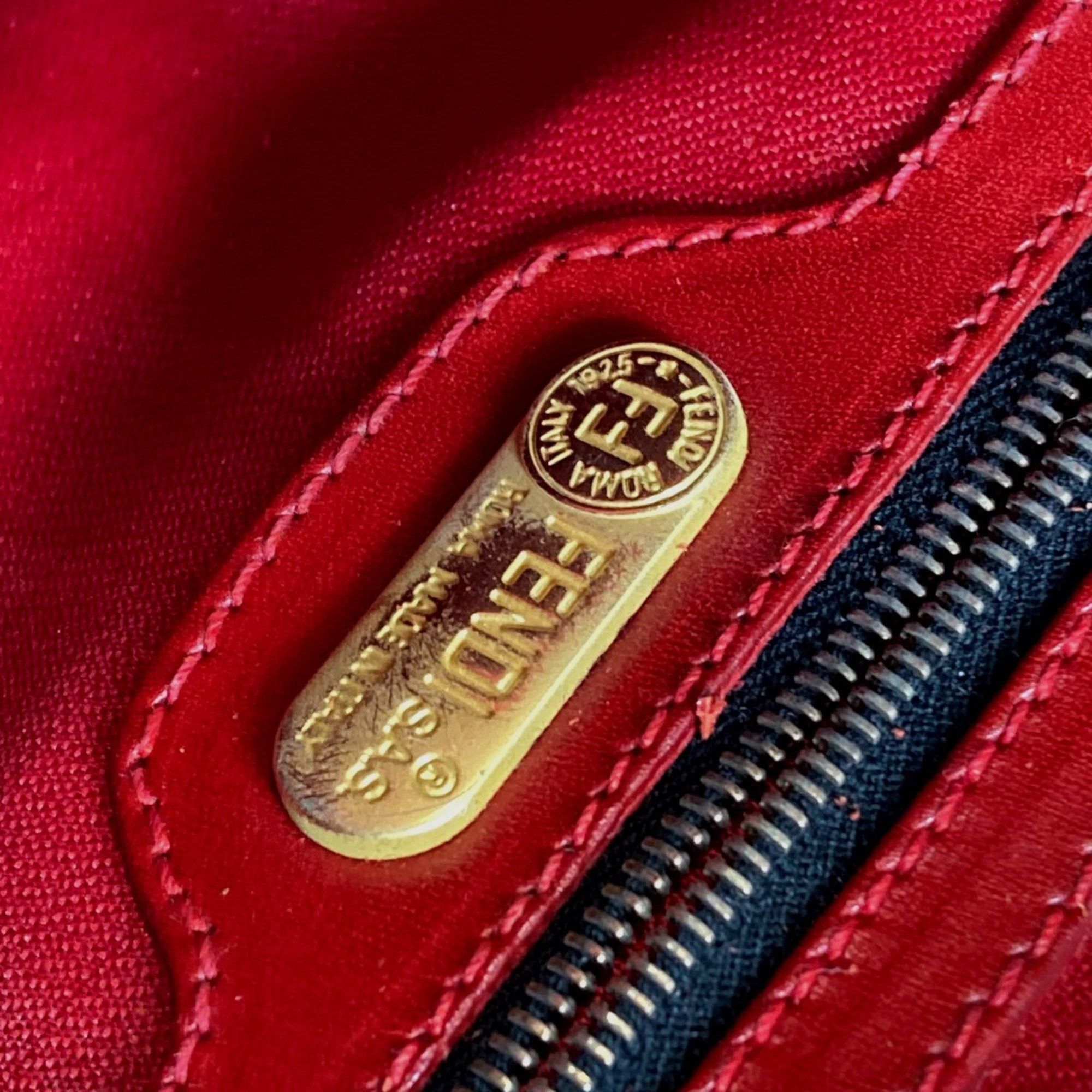 Fendi Fendi Backpack Backpack Brown x Red Size ONE SIZE - 14 Thumbnail