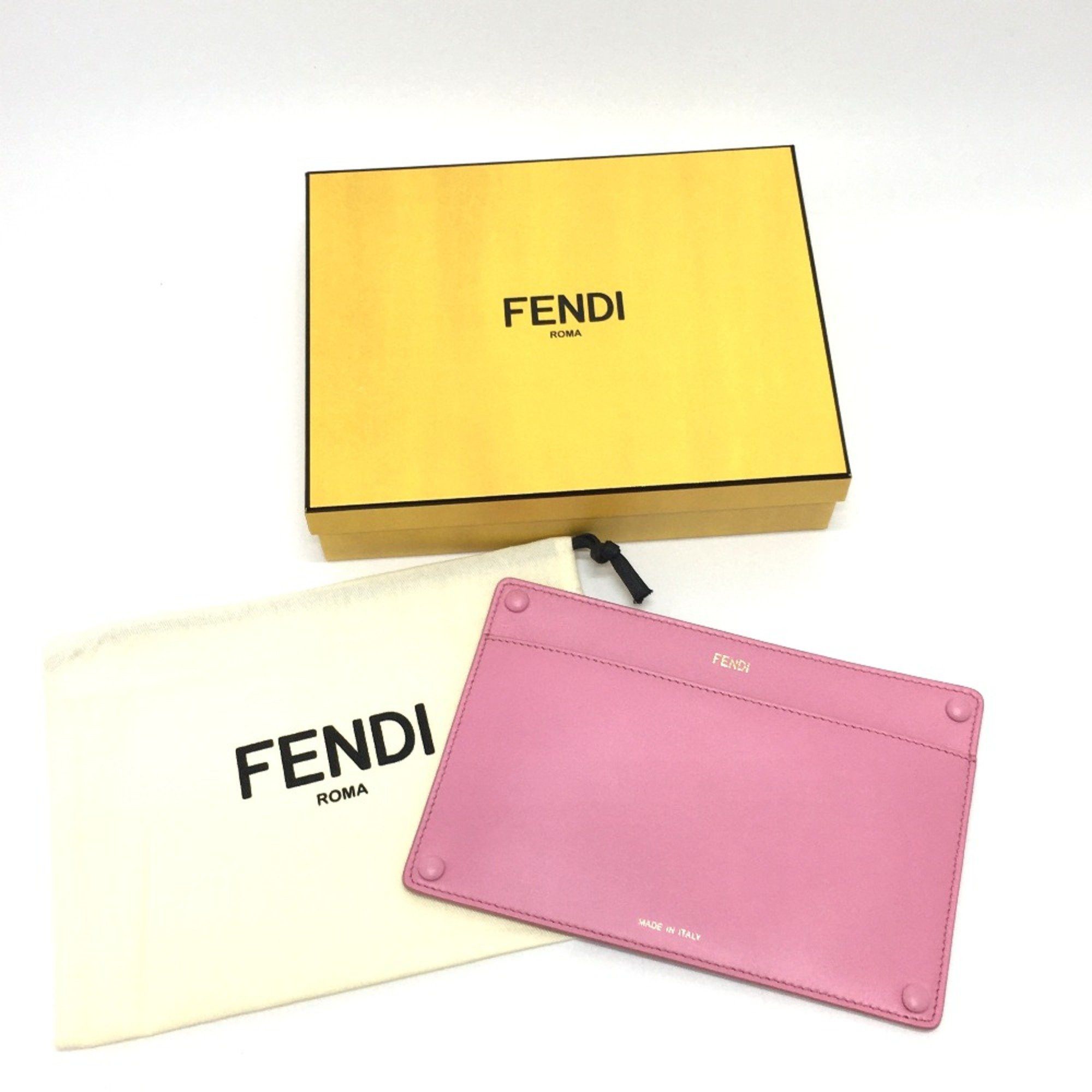 Fendi Fendi 7AR907 bag pocket flat Pouch pink Size ONE SIZE - 12 Thumbnail