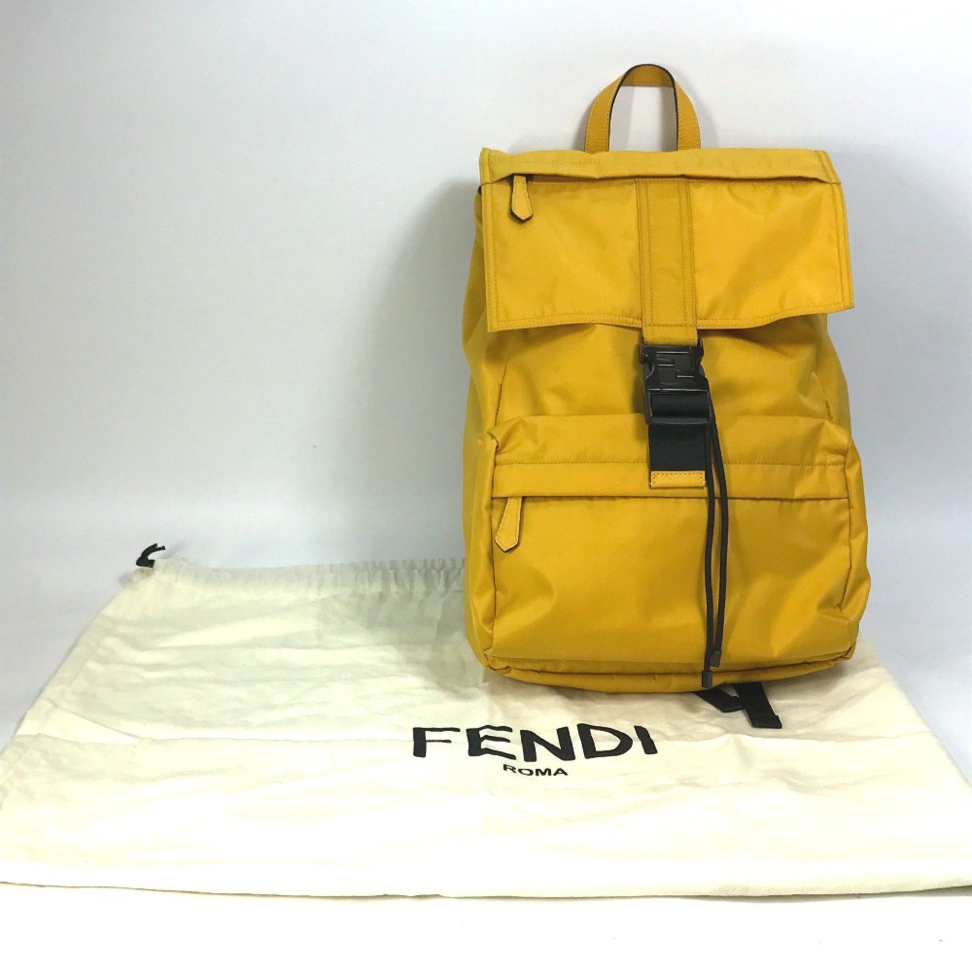 Fendi Fendi 7VZ066 backpack bag Backpack yellow Size ONE SIZE - 15 Thumbnail