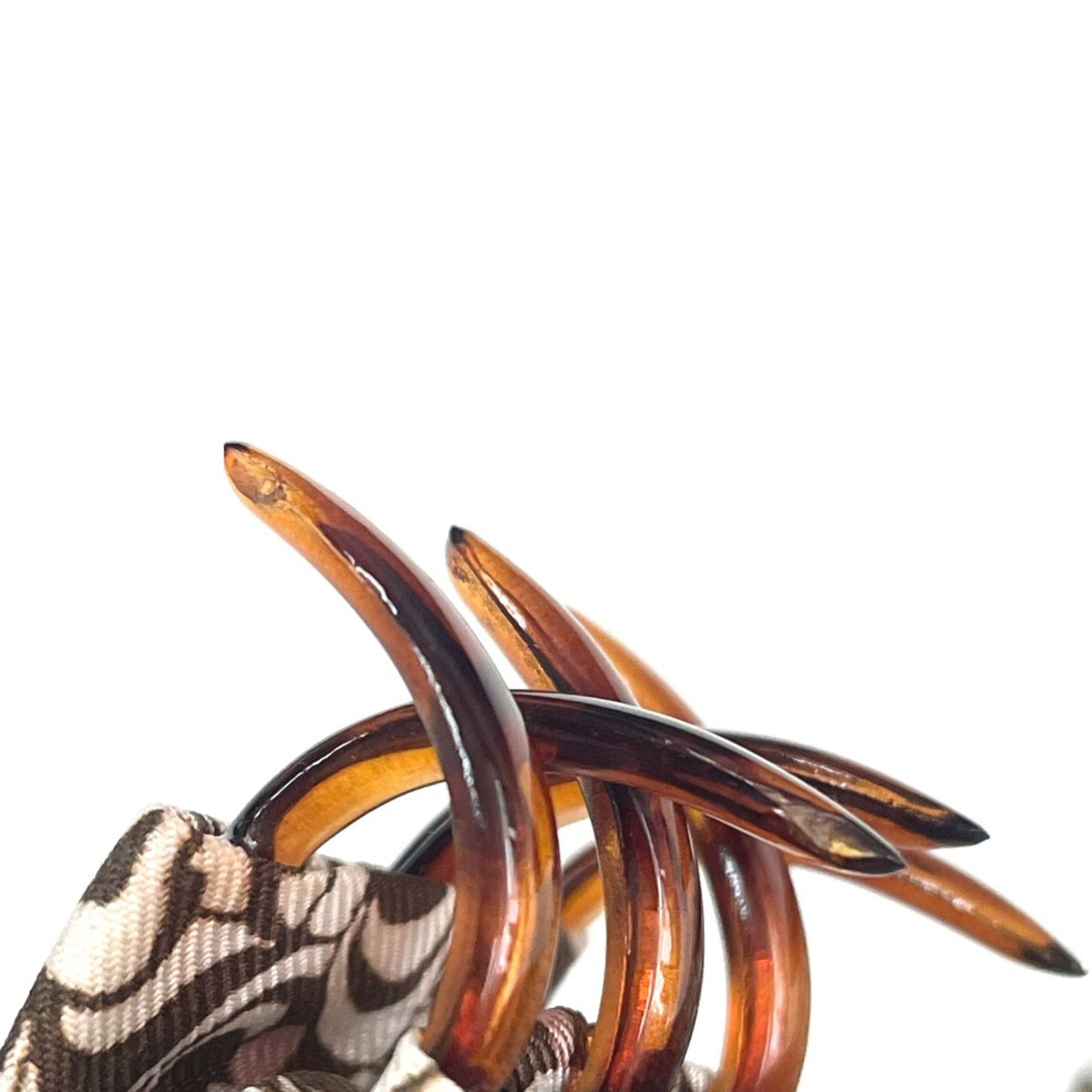Fendi Fendi Hair clipper Valletta Brown x White Size ONE SIZE - 7 Thumbnail