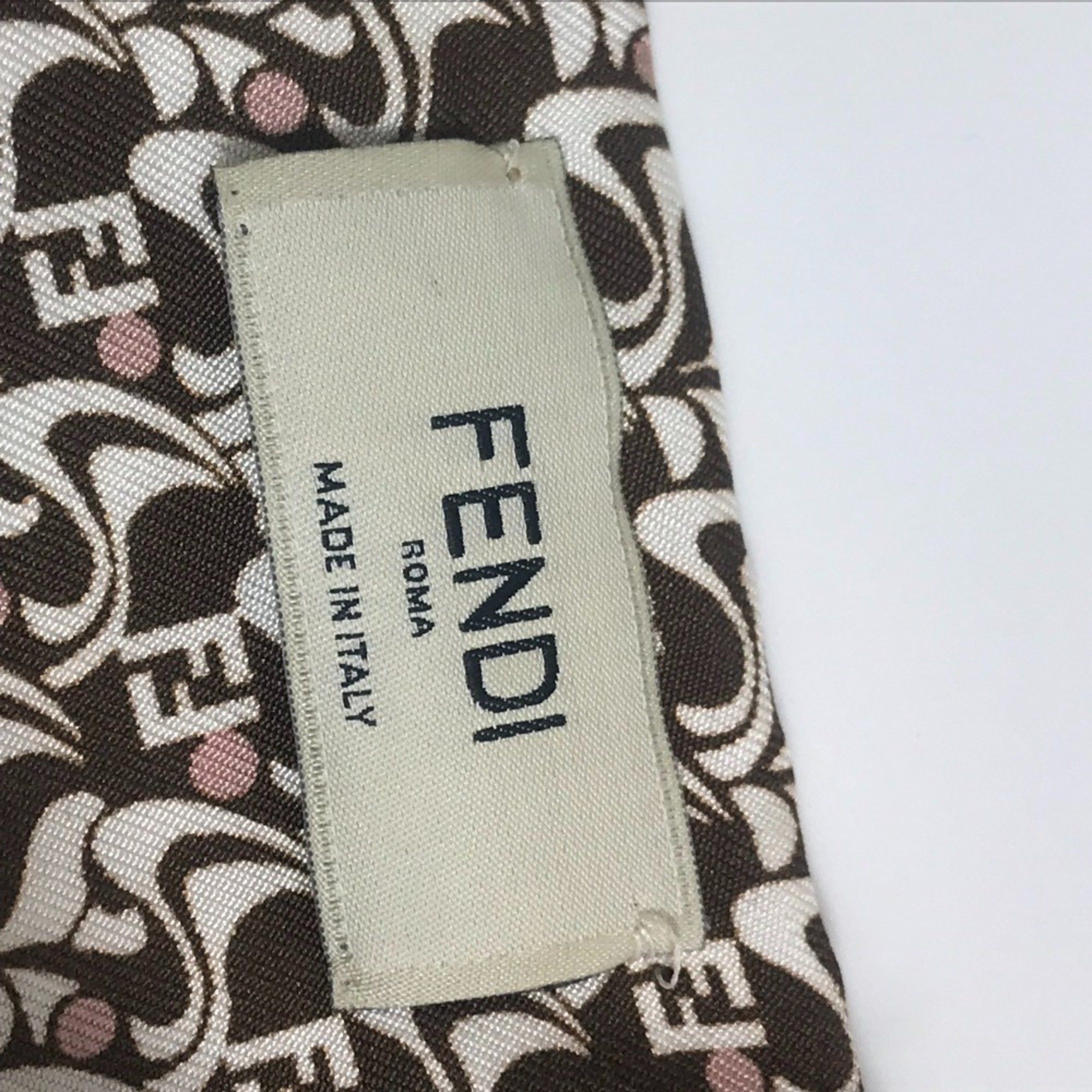Fendi Fendi Hair clipper Valletta Brown x White Size ONE SIZE - 11 Thumbnail