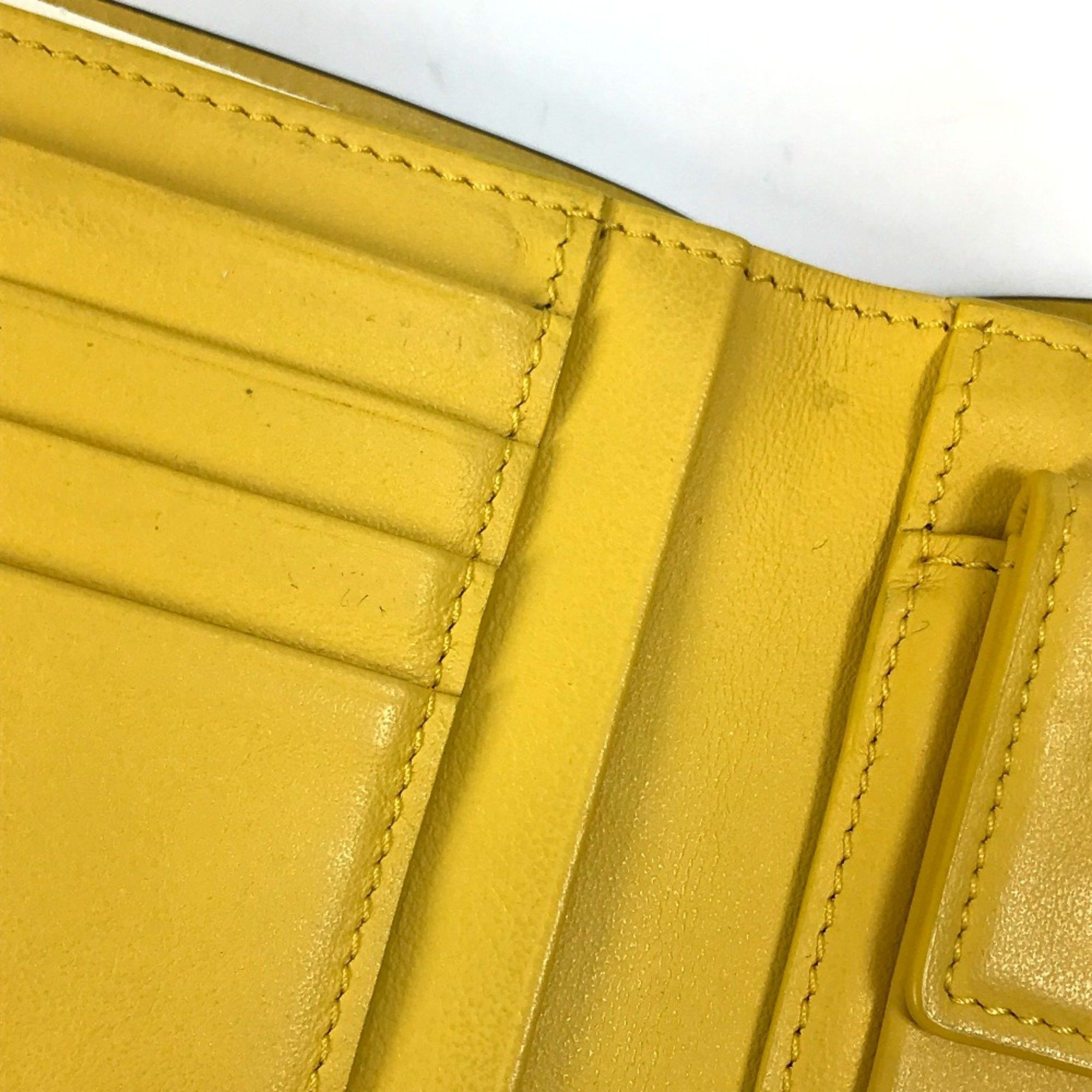 Fendi Fendi 7M0001 logo Wallet Folded wallet Black x Yellow Size ONE SIZE - 8 Thumbnail