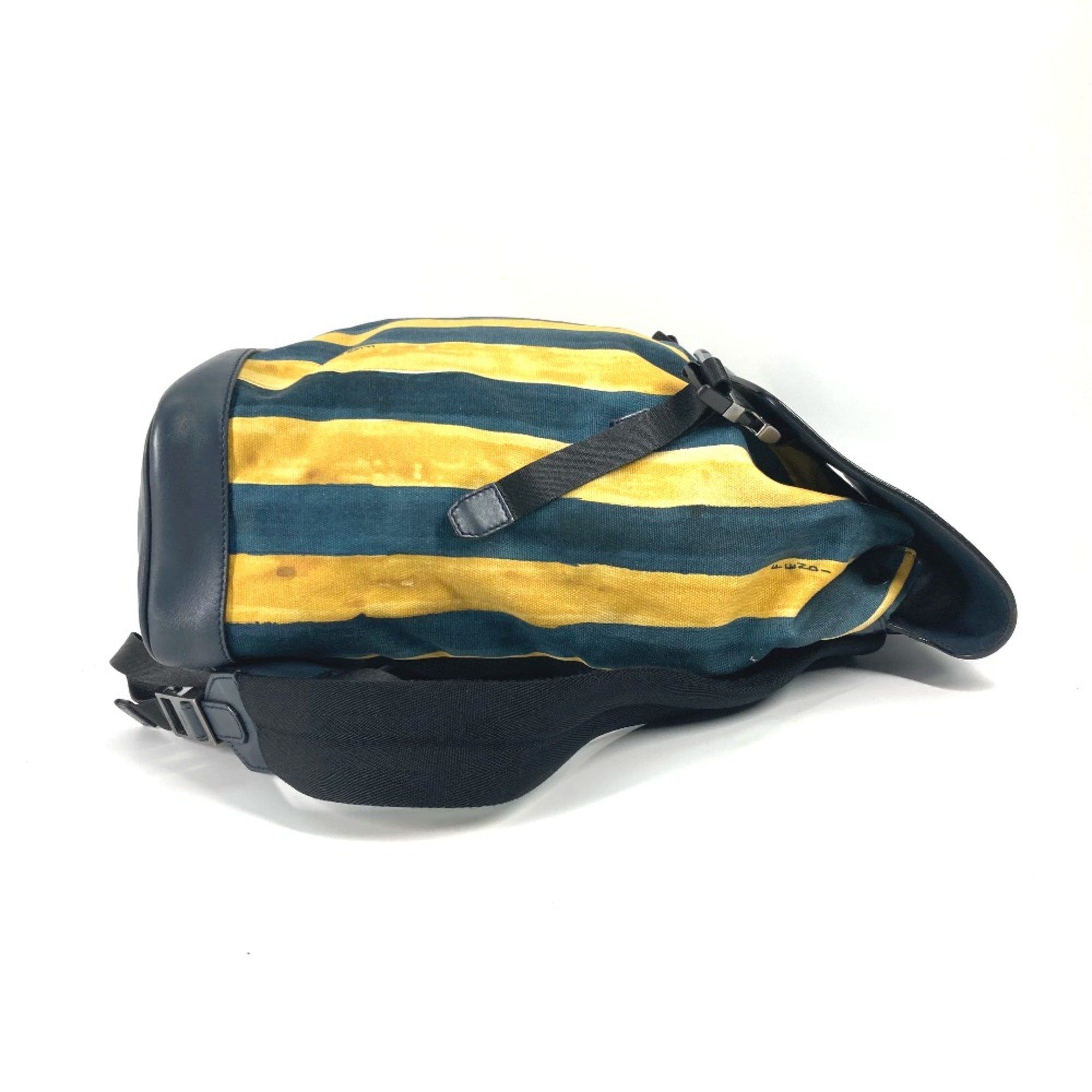 Fendi Fendi 7VZ031 backpack bag Backpack yellow Navy Size ONE SIZE - 5 Thumbnail
