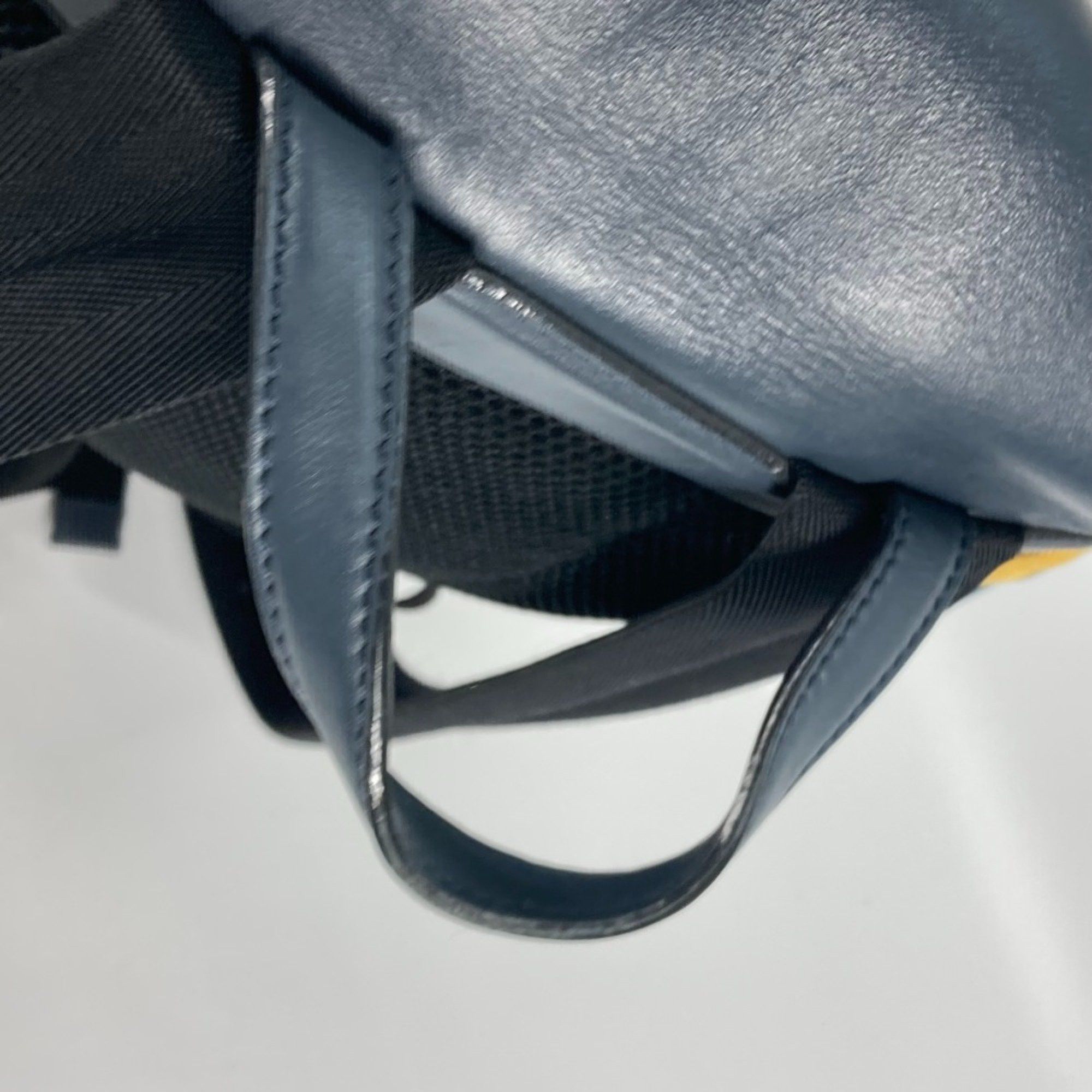 Fendi Fendi 7VZ031 backpack bag Backpack yellow Navy Size ONE SIZE - 7 Thumbnail