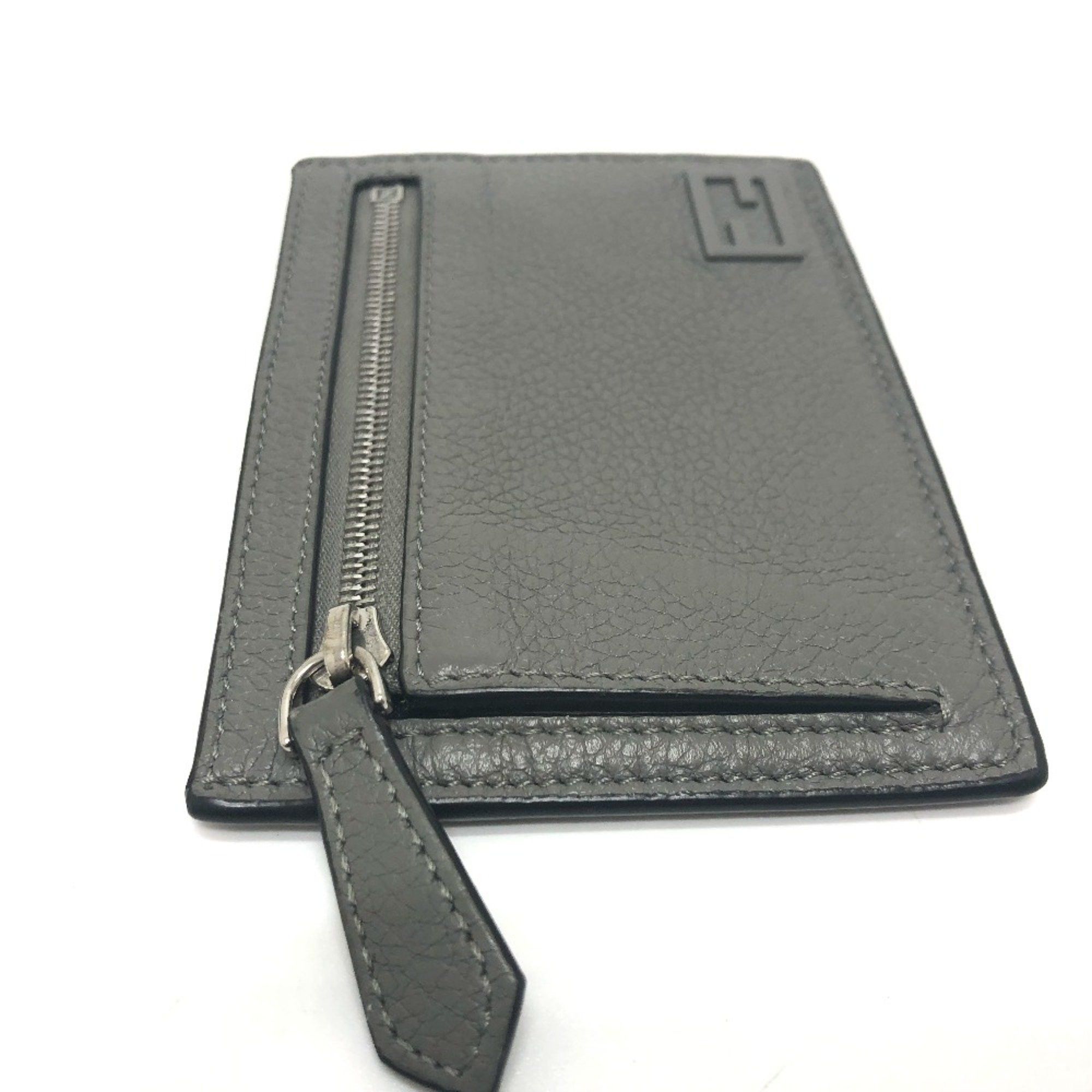 Fendi Fendi 7M0310 coin purse Card Case gray SilverHardware Size ONE SIZE - 4 Thumbnail