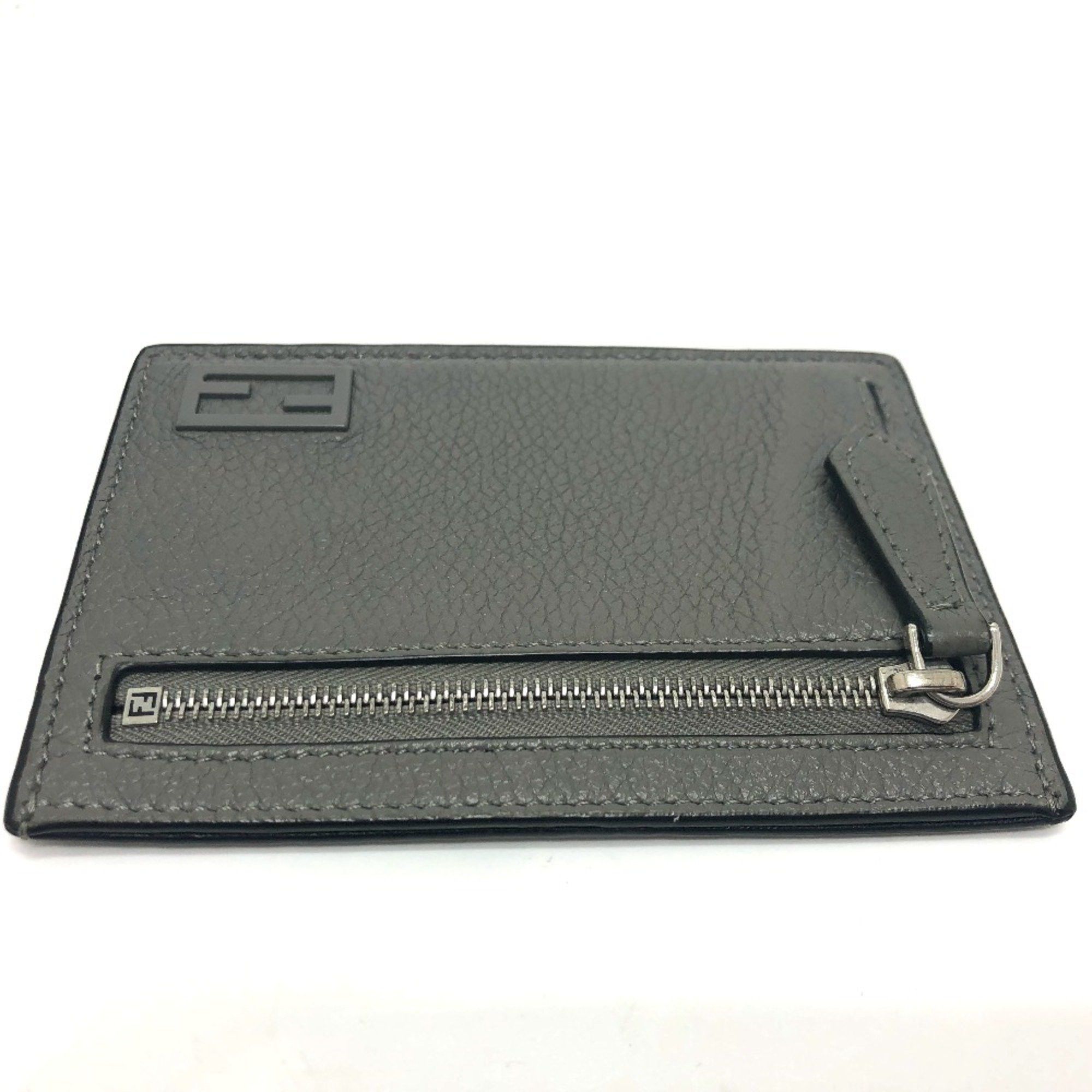 Fendi Fendi 7M0310 coin purse Card Case gray SilverHardware Size ONE SIZE - 3 Thumbnail