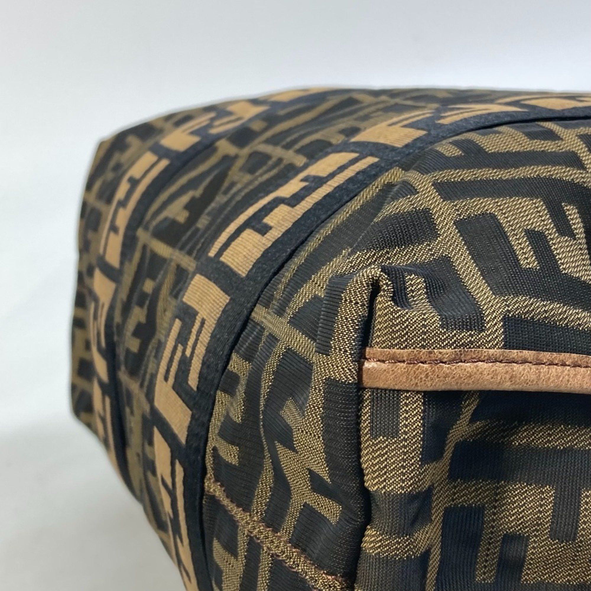 Fendi Fendi 7VA158 Zucca FF pattern Bag Tote Bag Brown Black Size ONE SIZE - 12 Thumbnail