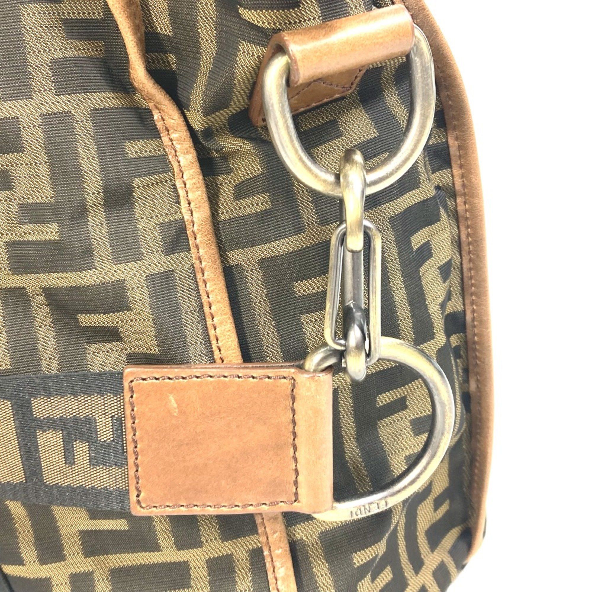 Fendi Fendi 7VA158 Zucca FF pattern Bag Tote Bag Brown Black Size ONE SIZE - 5 Thumbnail