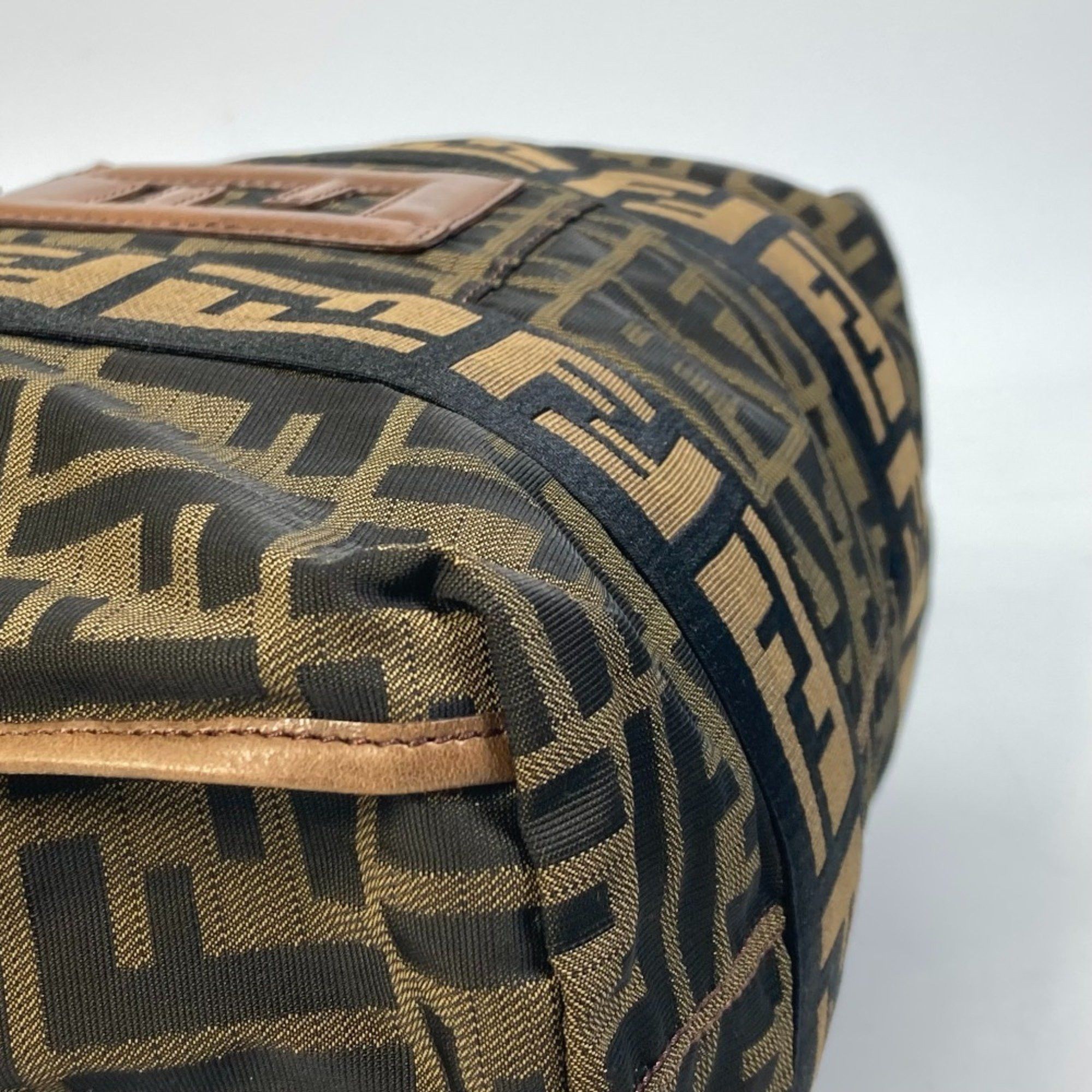 Fendi Fendi 7VA158 Zucca FF pattern Bag Tote Bag Brown Black Size ONE SIZE - 10 Thumbnail
