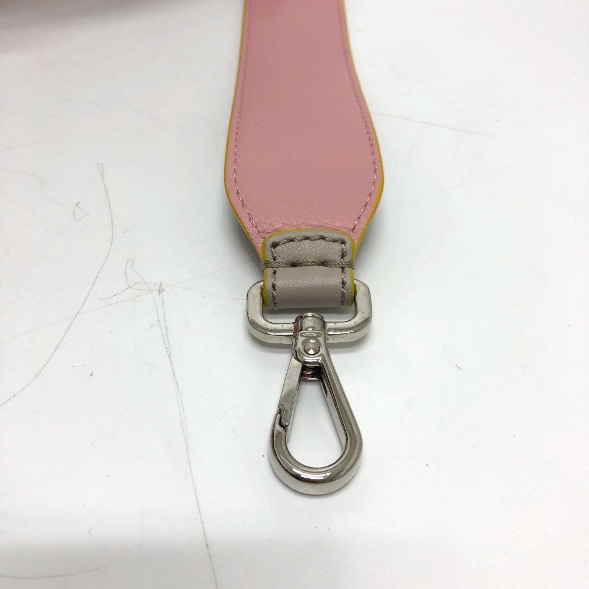 Fendi Fendi Strap only logo Shoulder strap Gray /pink SilverHardware Size ONE SIZE - 6 Thumbnail
