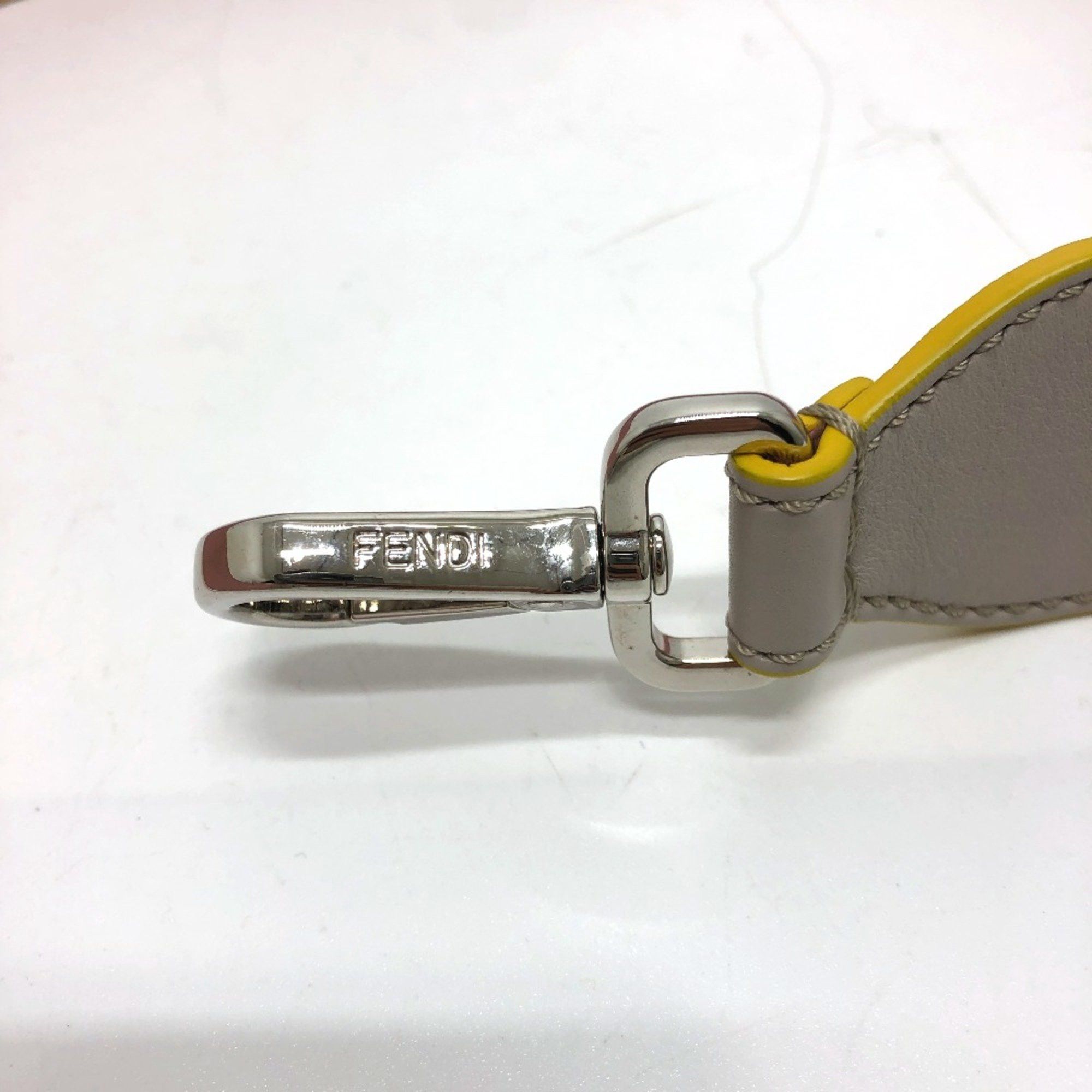 Fendi Fendi Strap only logo Shoulder strap Gray /pink SilverHardware Size ONE SIZE - 5 Thumbnail