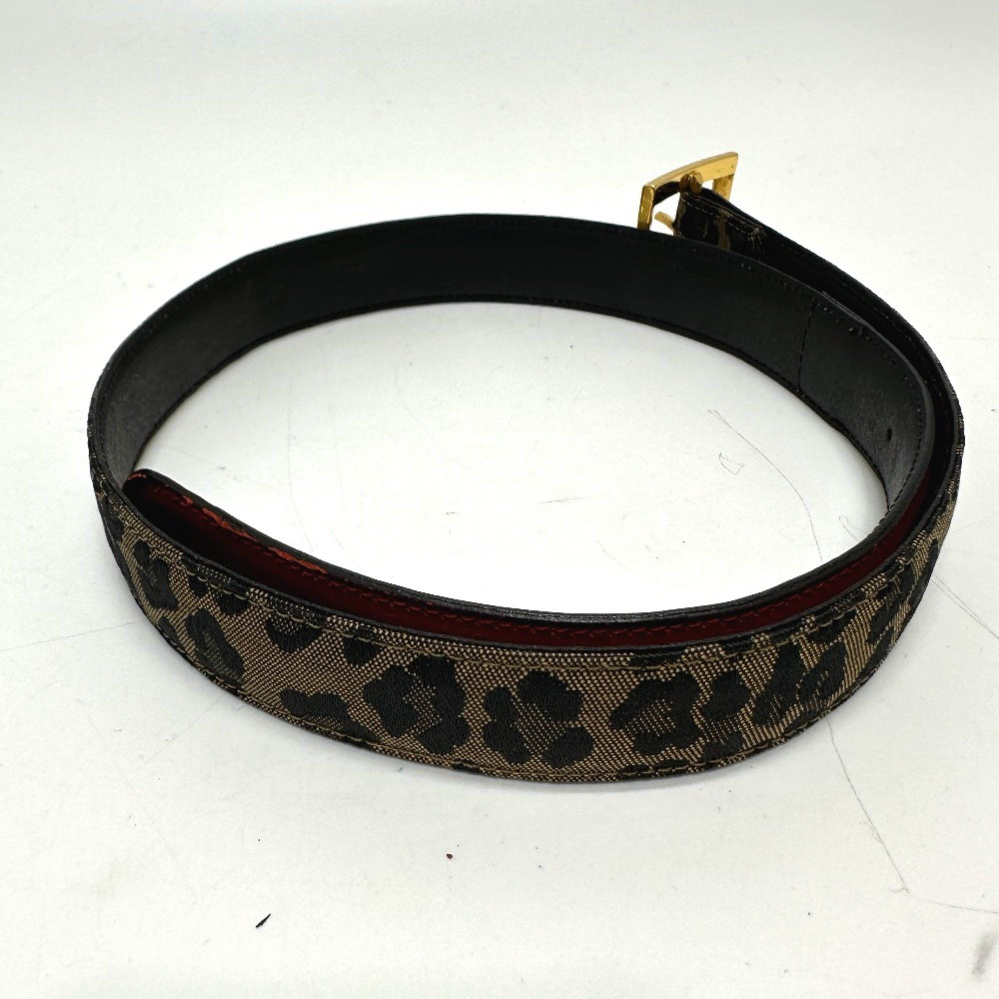 Fendi Fendi Leopard belt Brown/Red GoldHardware Size ONE SIZE - 2 Thumbnail